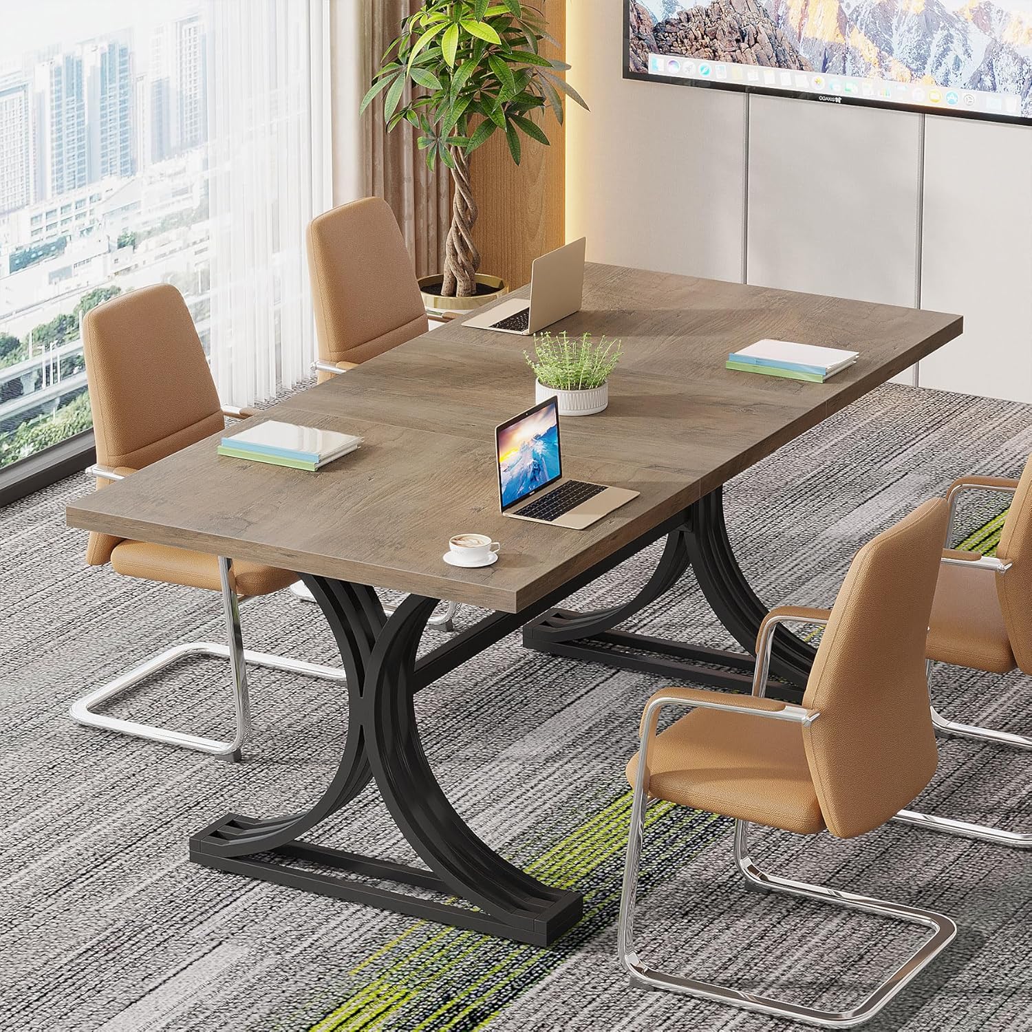 Tribesigns LWOYJL-0394YY Office-Tables - View #2