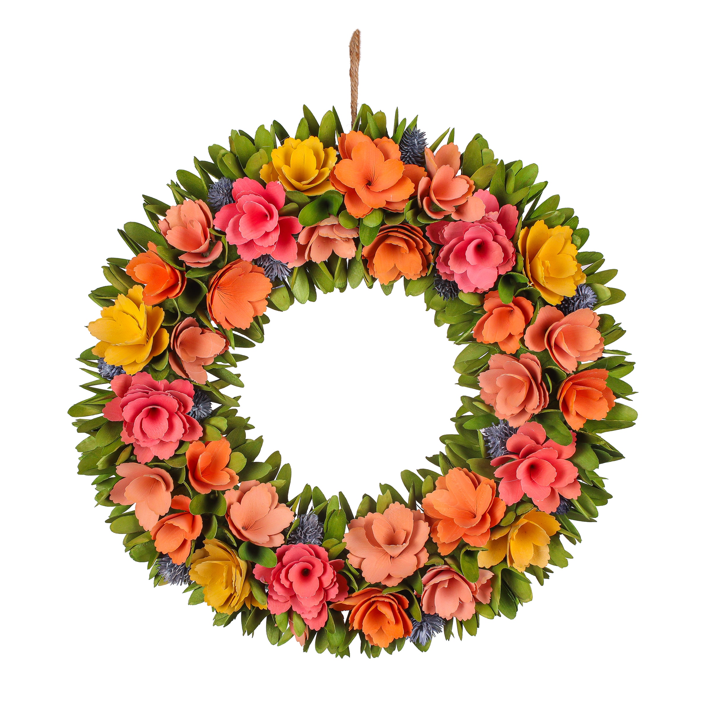 National Tree Company 18 Pastel Colors Spring Floral Wreath