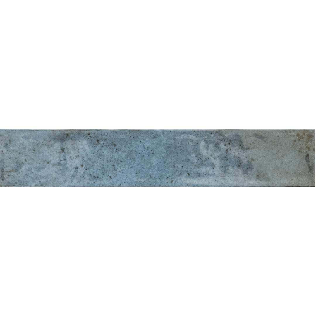 Ibiza 2" x 10" Blue Glossy Ceramic Subway Tile