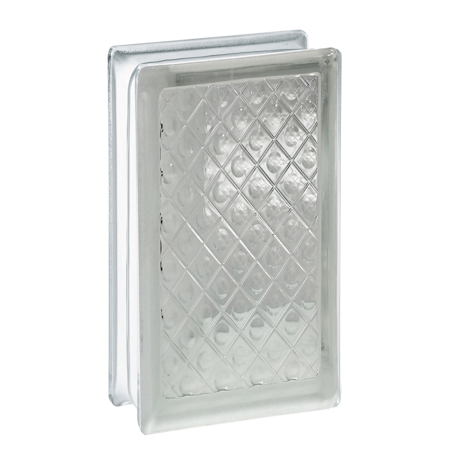 Redi2set Diamond 10 Pack Clear Diamond Glass Block 8 In H X 4 In W X 3 In D In The Glass Block 7103