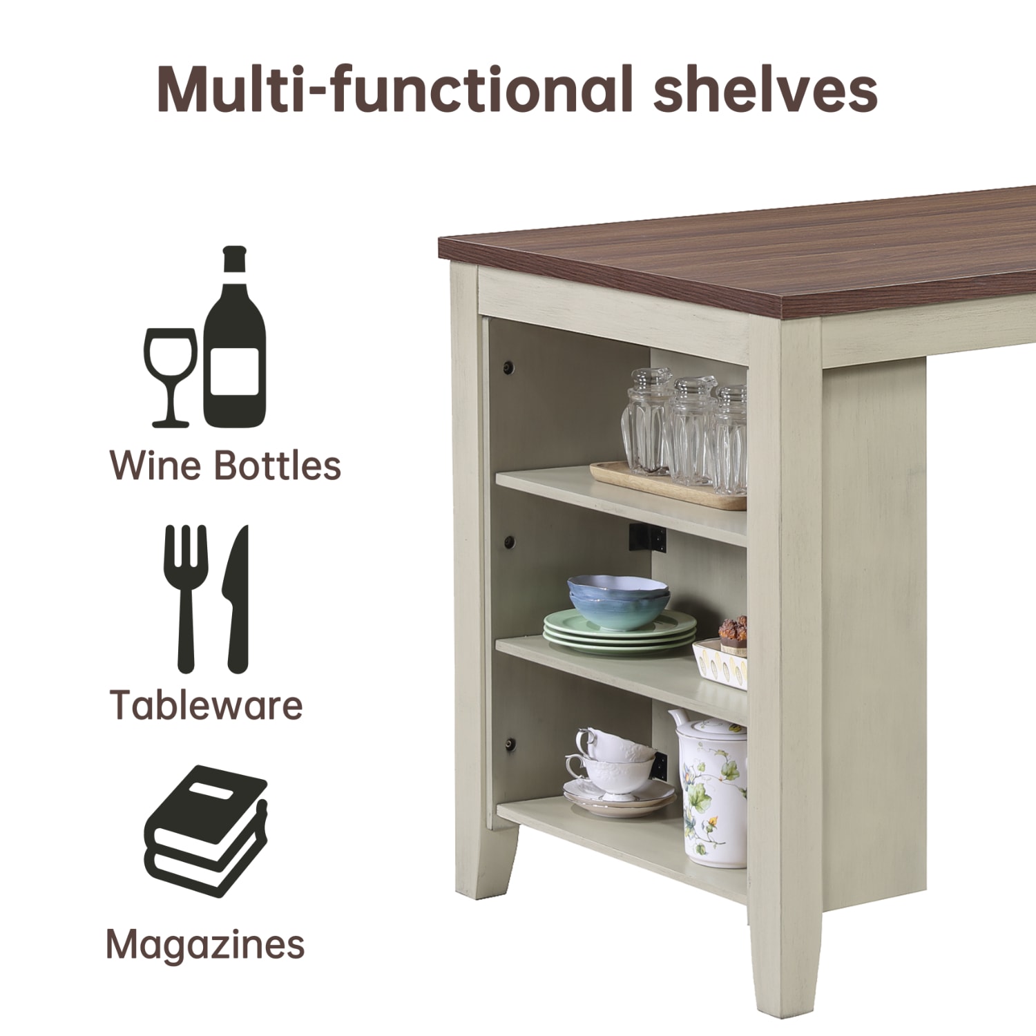 FARATI T012-4-BEIGE Dining-Sets - View #3