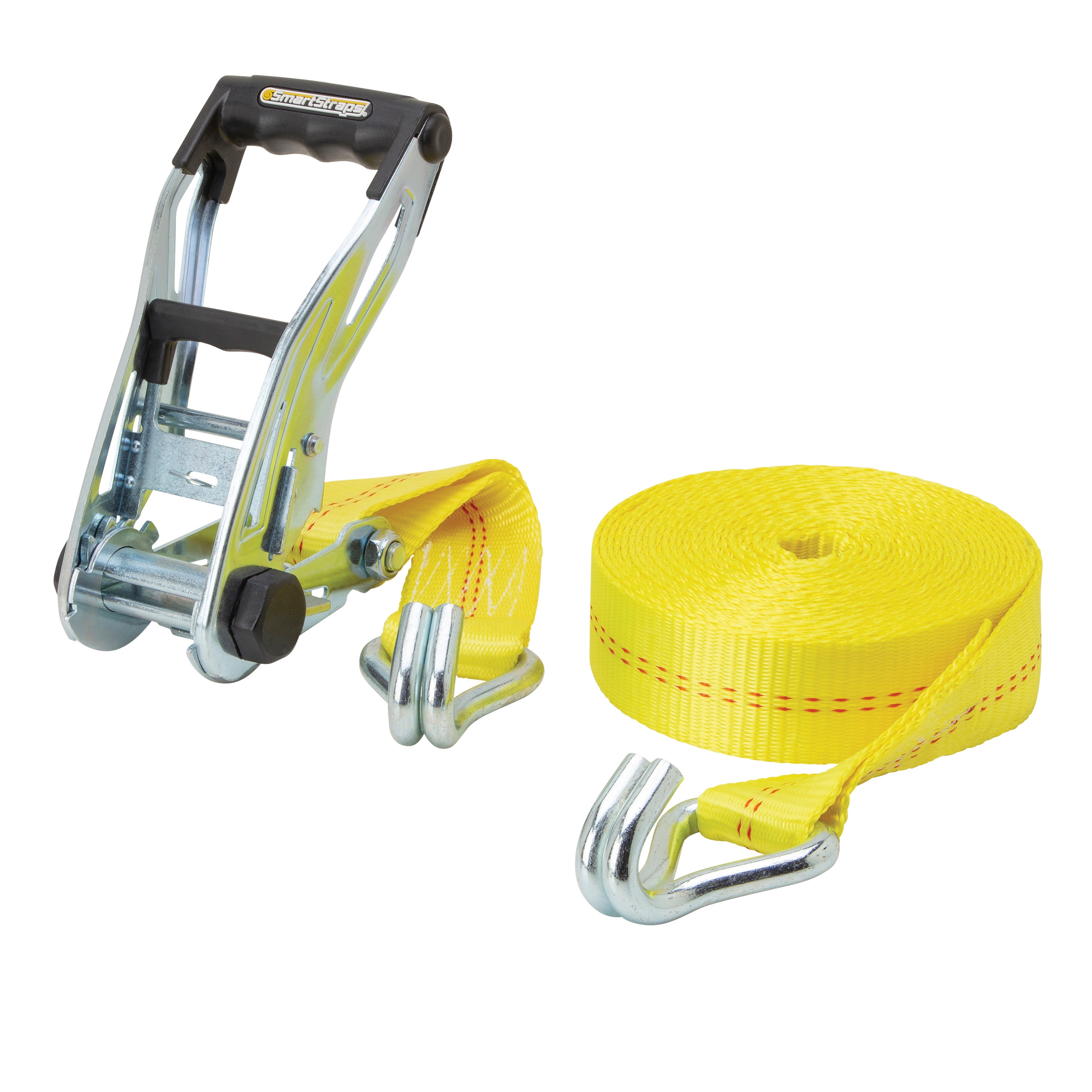 SmartStraps 2-in x 27-ft Ratchet Strap with J-Hook 10000-lb Break Strength #9264