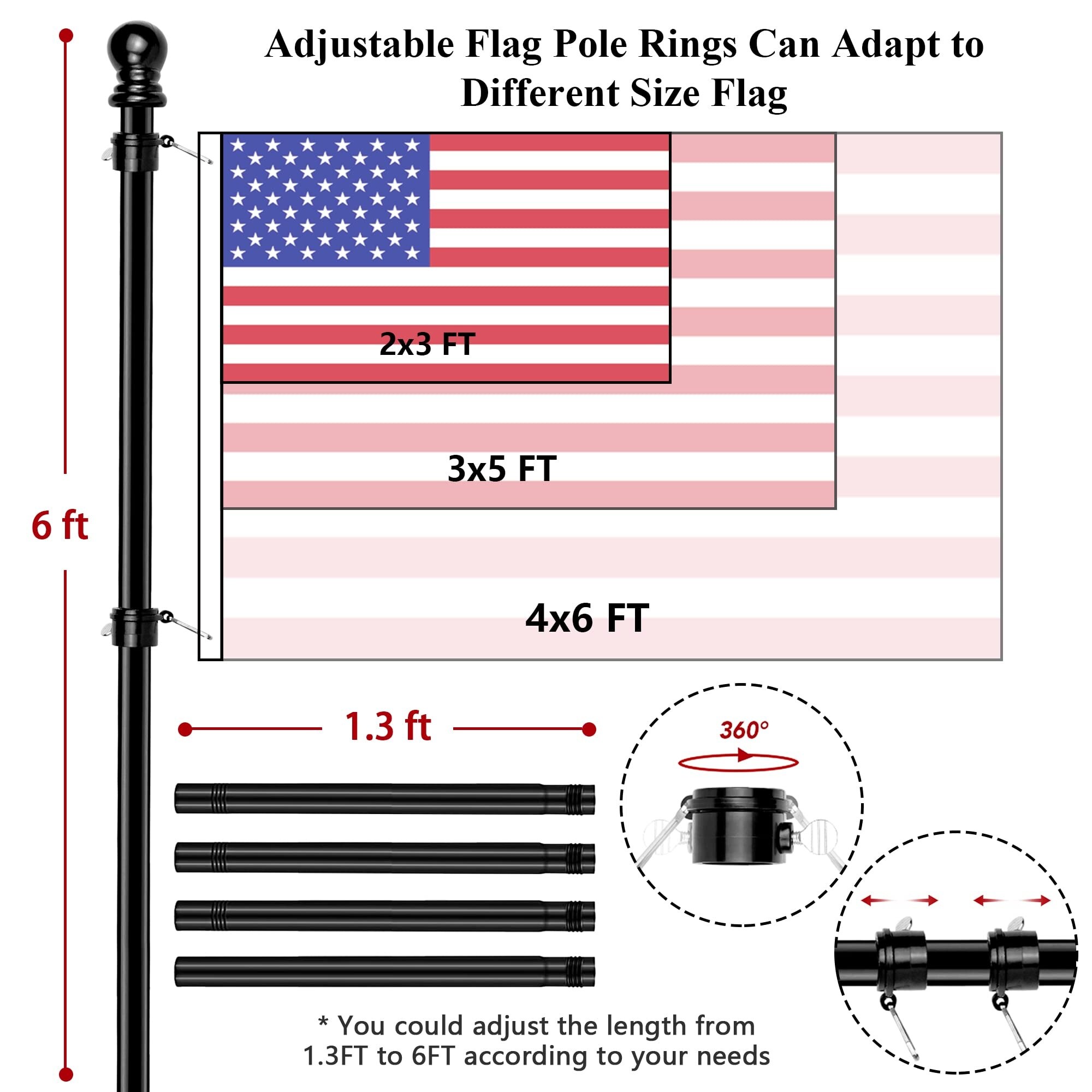 Justincity LJT0519J026 Flag-Pole-Accessories - View #4