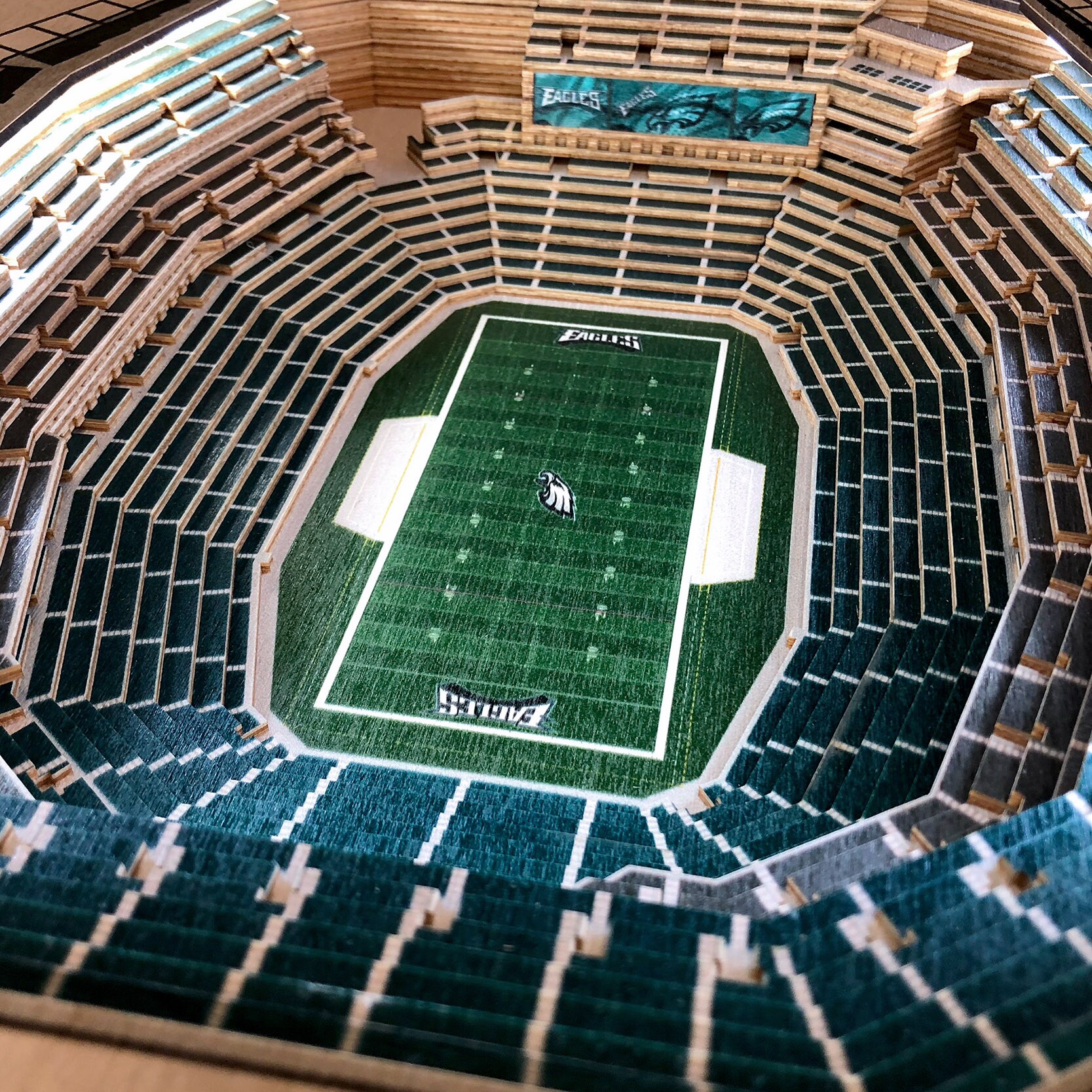 StadiumViews: 25-Layer Stadium Lighted End Table - NFL - New York Jets