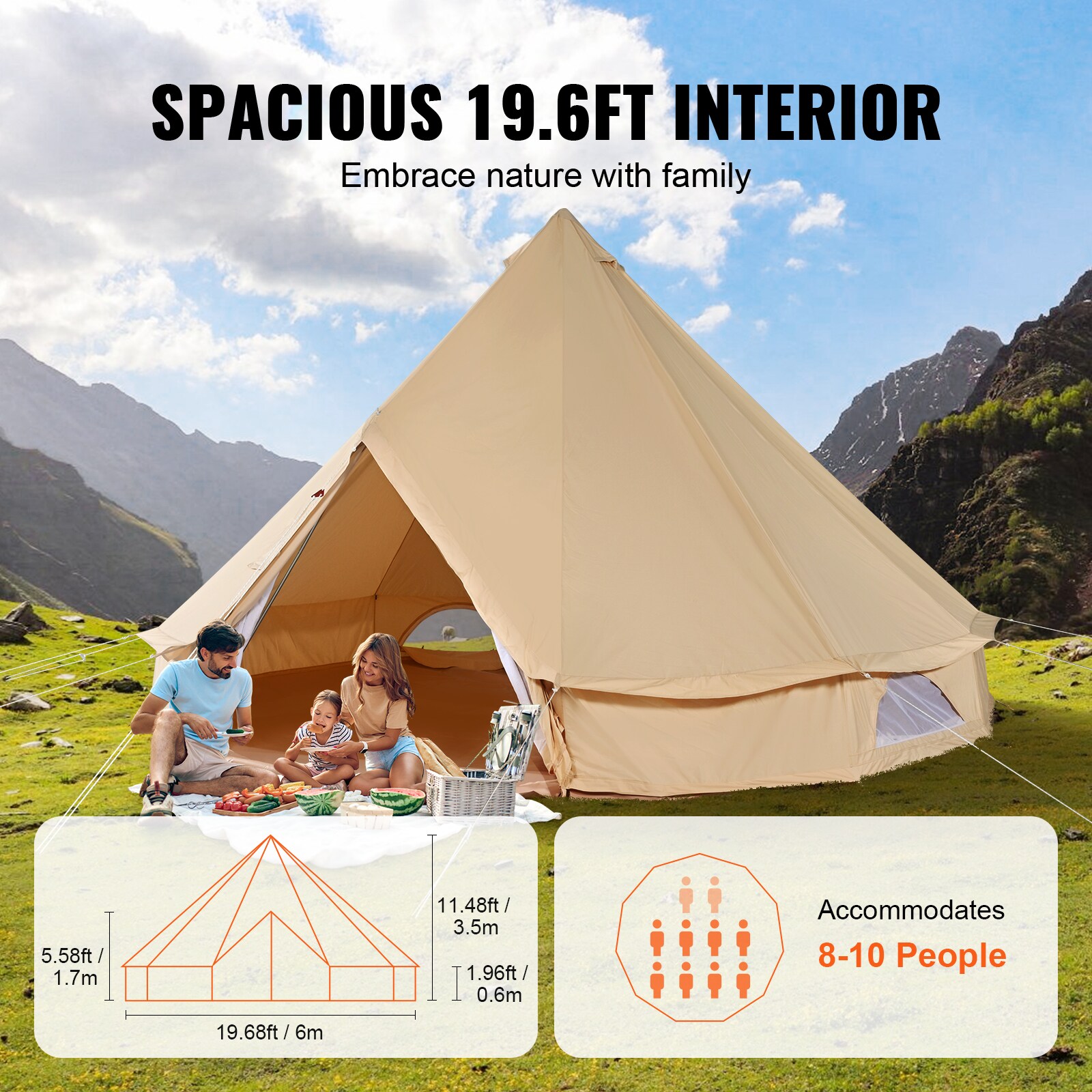 VEVOR ZPMGB6MMBK0000001V0 tents - View #5