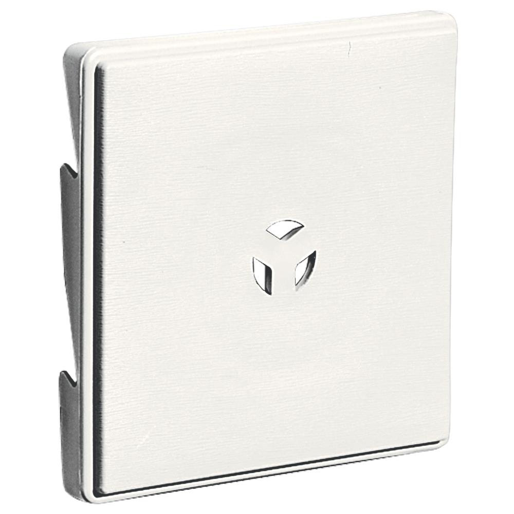 Builders Edge 130110007123 6.625-in x 6.625-in White Vinyl Universal Mounting Block