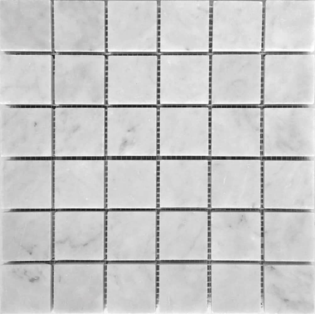 Apollo Tile APLKB88S04HASAMPLE Sample- Floor and Wall Tile White 4-in x 4-in Honed Wall Tile