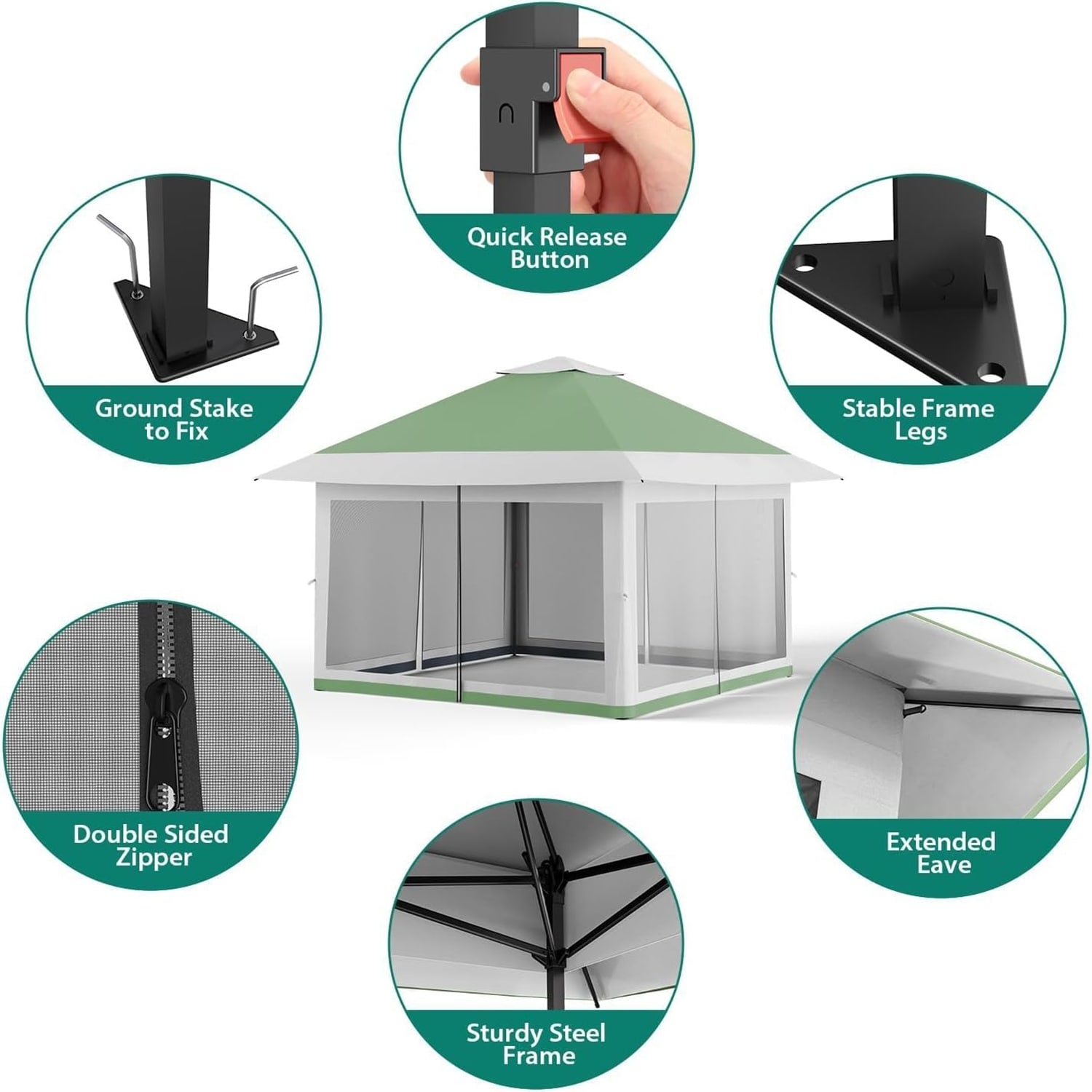 Qeetex LSHQQPHO-12C38JCY Replace-Porch-Swing-Glider-Tops - View #2