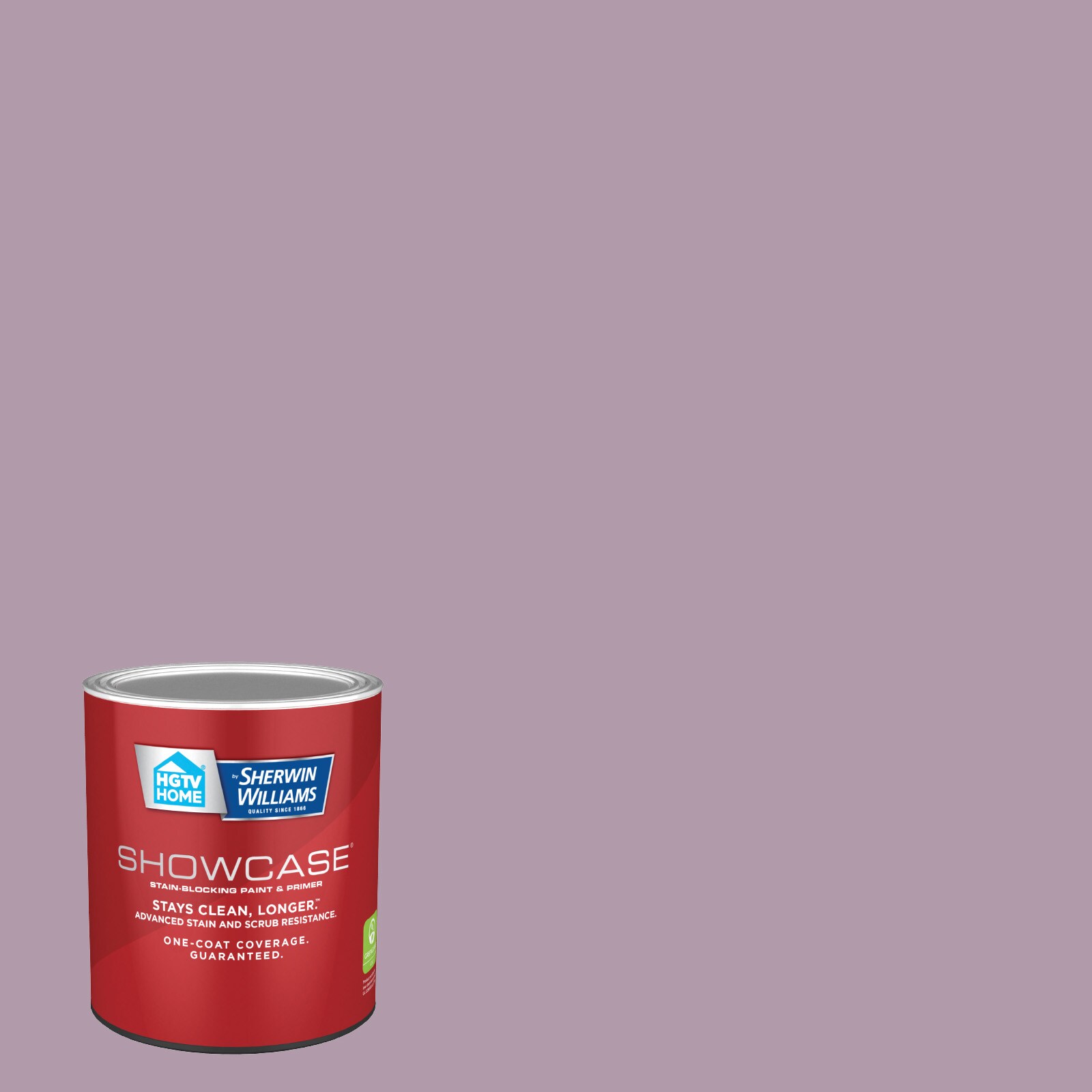 HGTV HOME by Sherwin-Williams 1002-7C-935219 Showcase Flat Dusty Lavender 1002-7C Acrylic Interior Paint Paint + Primer ( 1-quart )