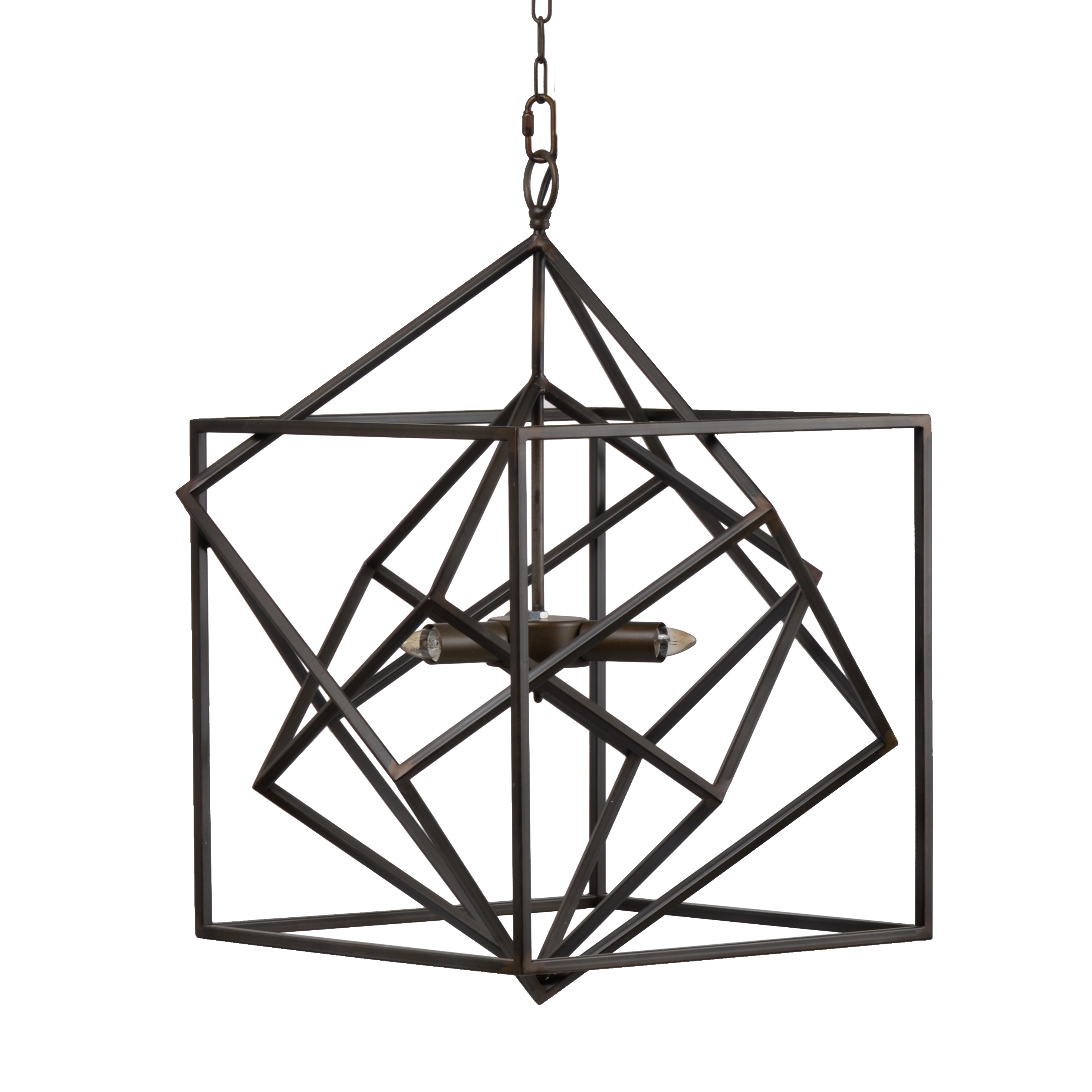 LOVMOR SF-Y-W2078138928 3 Light Metal Chandelier Hanging Light Fixture with Adjustable Chain for Kitchen Dining Room Foyer Entryway Bulb Not Included