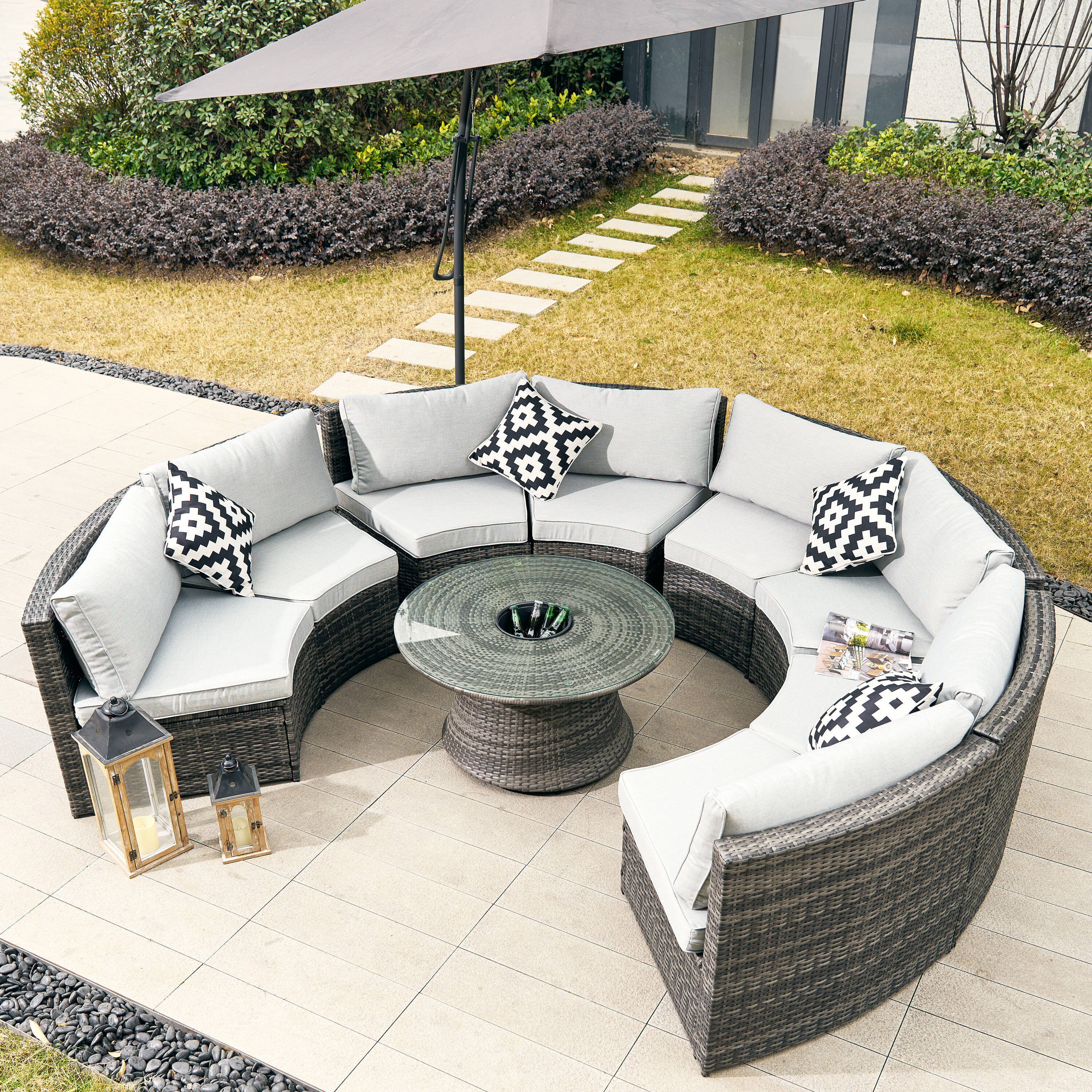 Direct Wicker DWS-1205B8SS&TA-G Patio-Conversation-Sets - View #8