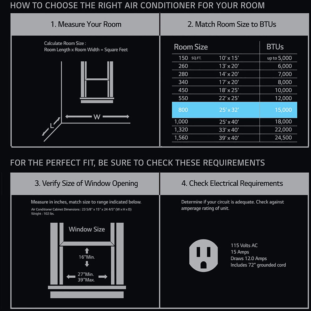 LG LW1517IVSM Window-Air-Conditioners - View #11