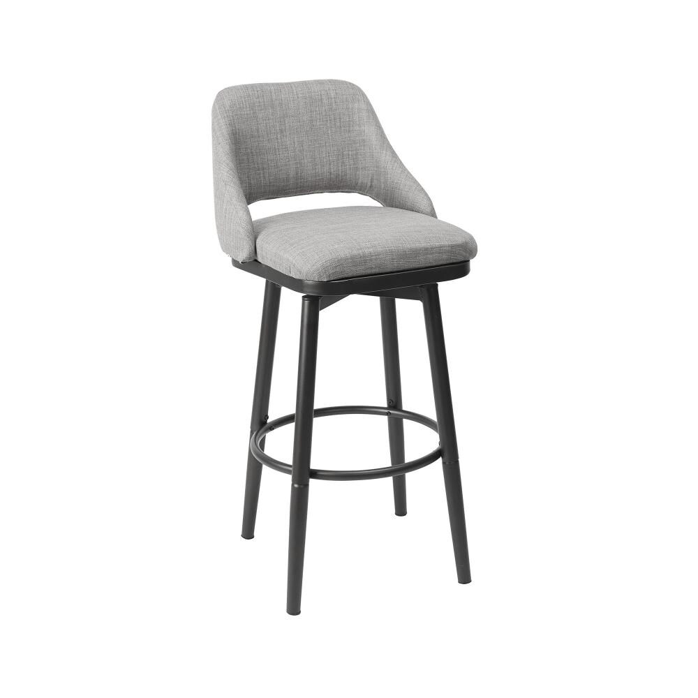 University of Iowa Chrome Bar Stool with Swivel - Herky