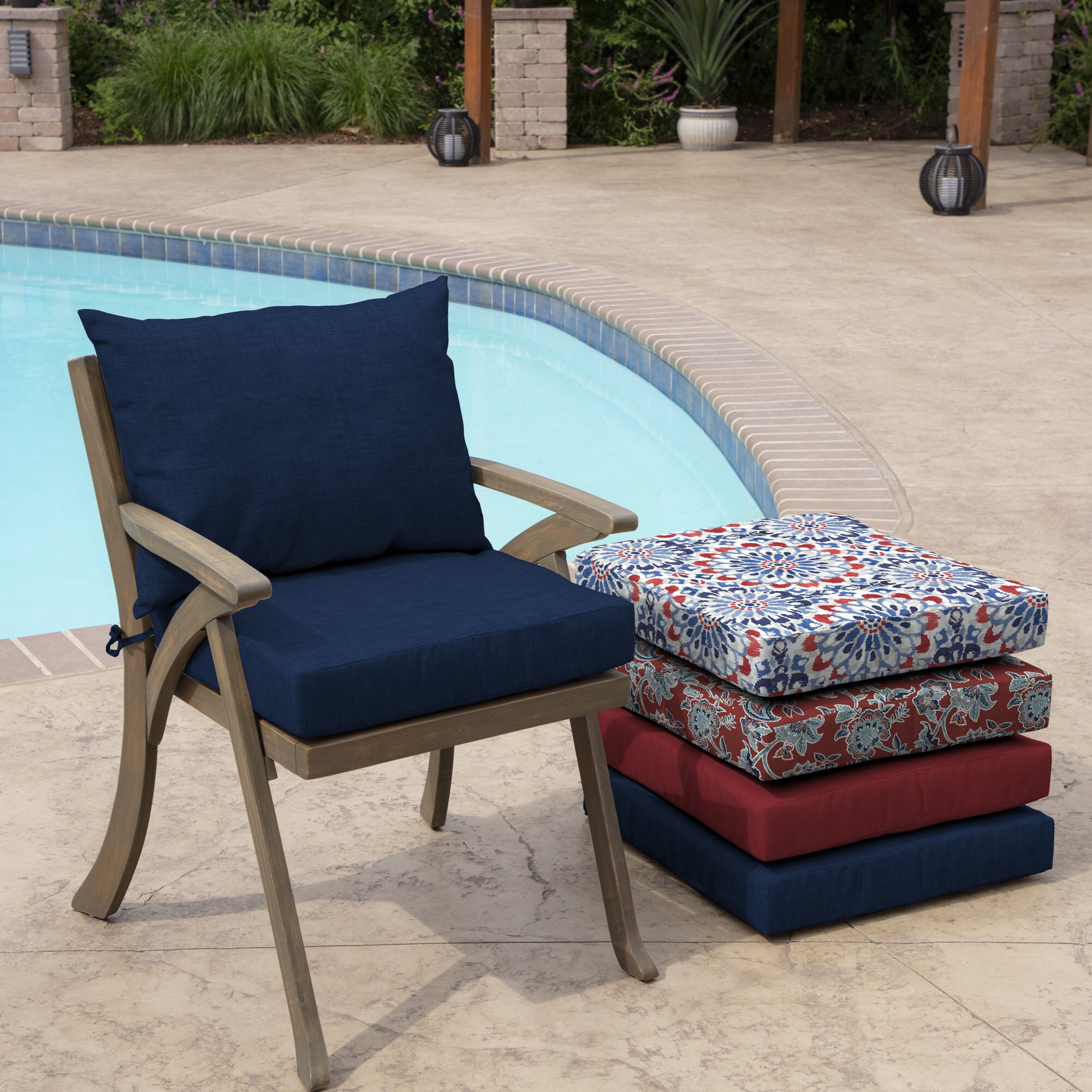 Arden Selections Oasis 15 in. x 17 in. Rectangle Outdoor Seat