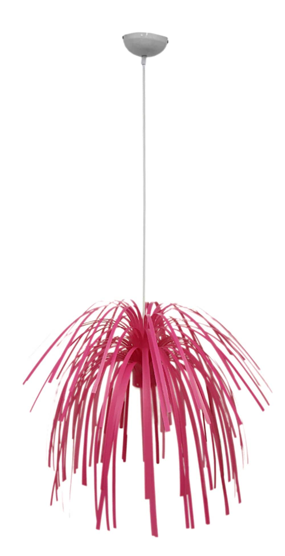 Zeckos MU-TXNCSY100978PI Present Time Fireworks Bright Pink Pendant Lamp