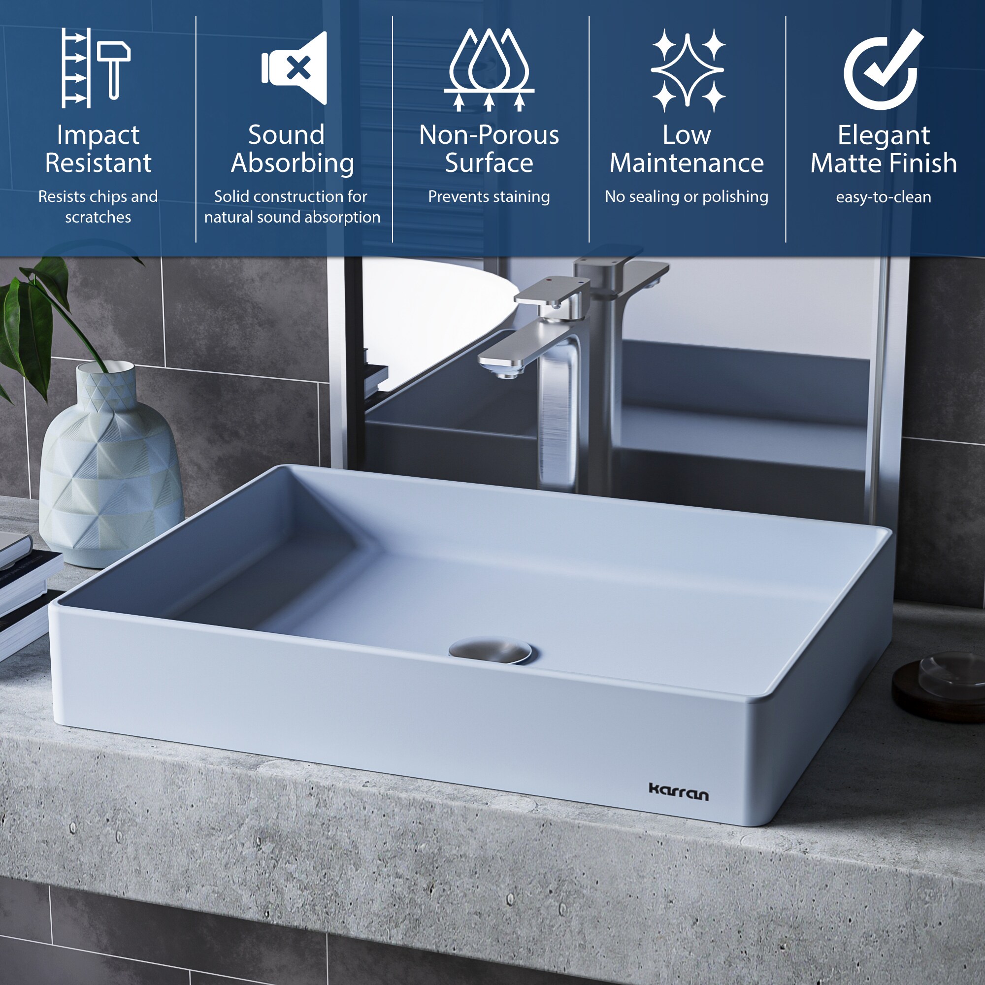 Karran SQS500IB Bath-Sink - View #4