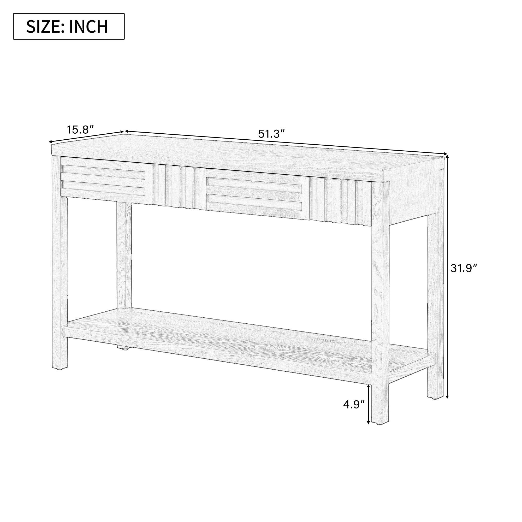 ModernLuxe N711P230810B Console-Sofa-Tables - View #2