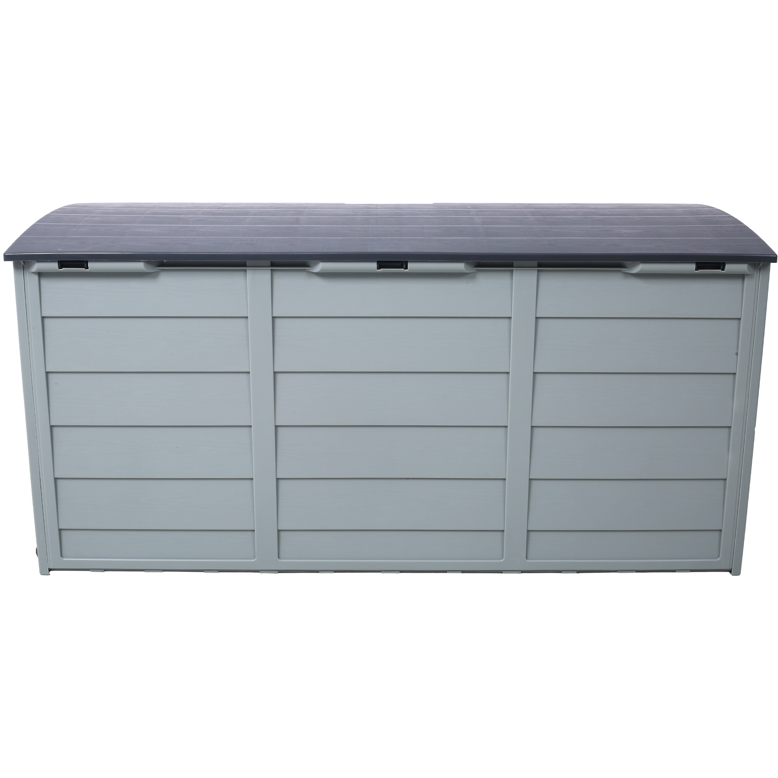 Wooakway - 75 Gallon Plastic Deck Box Outdoor Storage Deck Box Patio Storage Bin with Waterproof ...