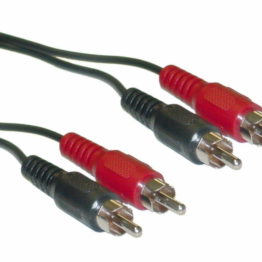  ZX9CDLW4088 2 channel RCA Stereo Audio Cable and Dual RCA Male, Right and Left- 6 ft.