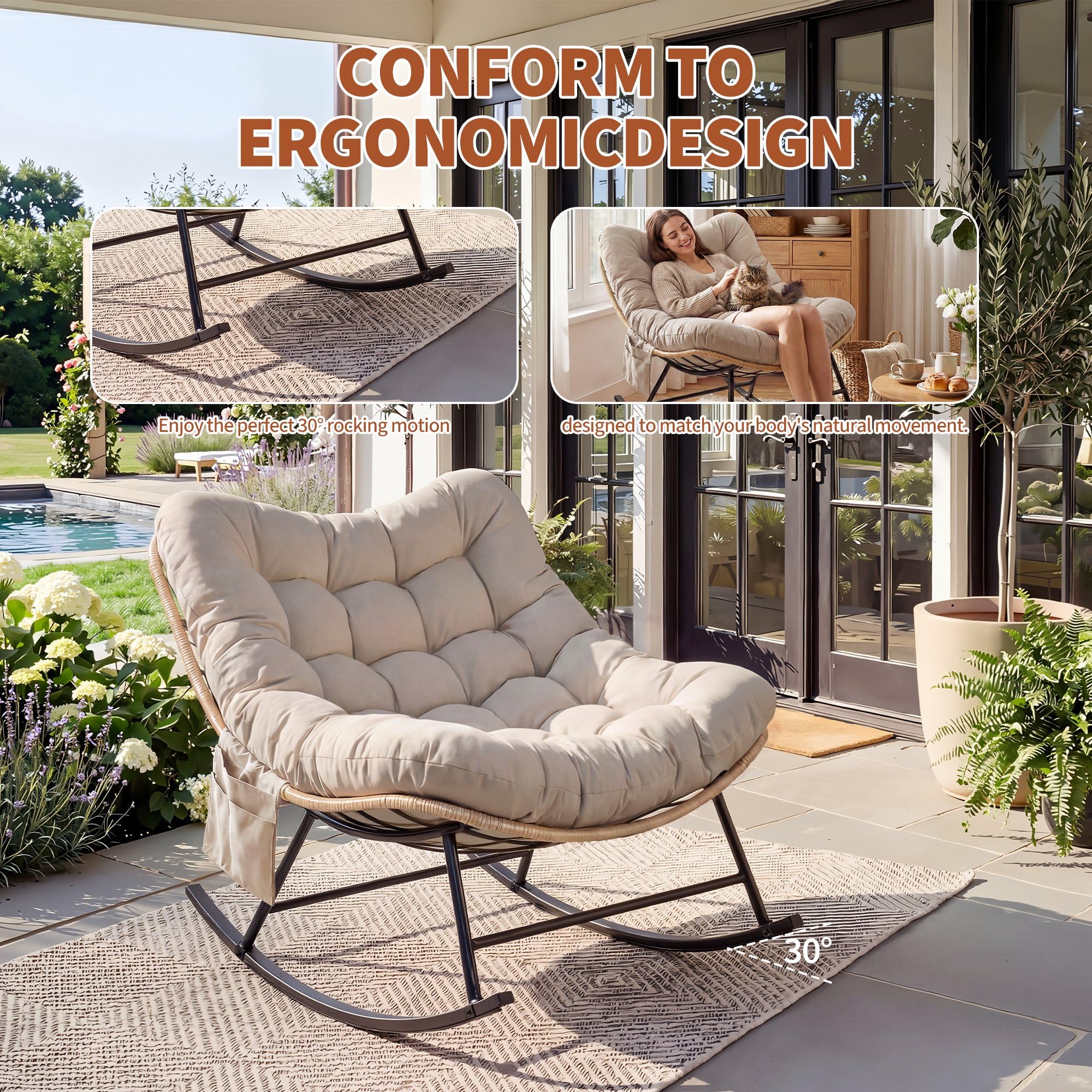 DEXSO CRSWNJQCI0I0DPK Patio-Chairs - View #4