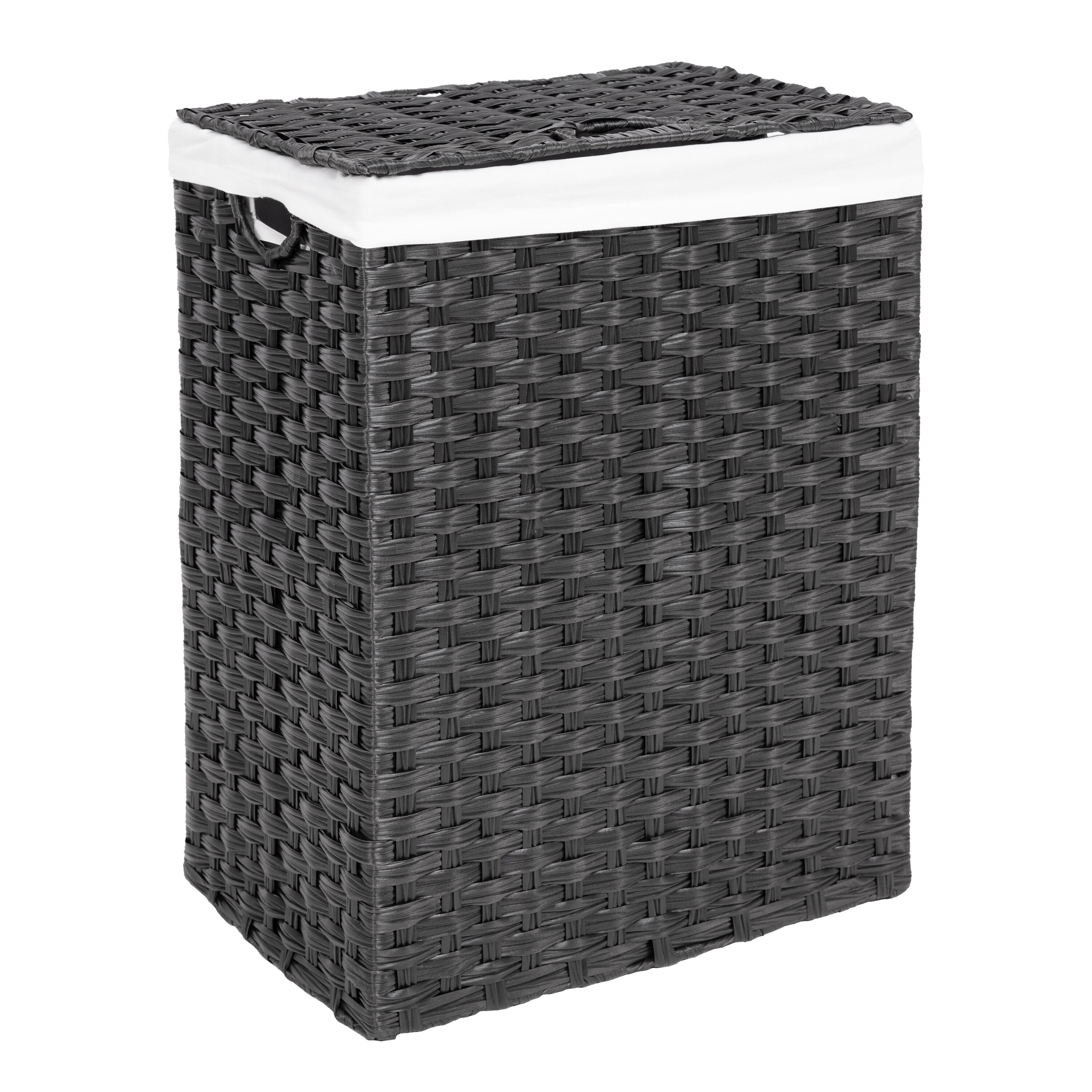 Seville Classics STR06924 Black Resin Laundry Hamper