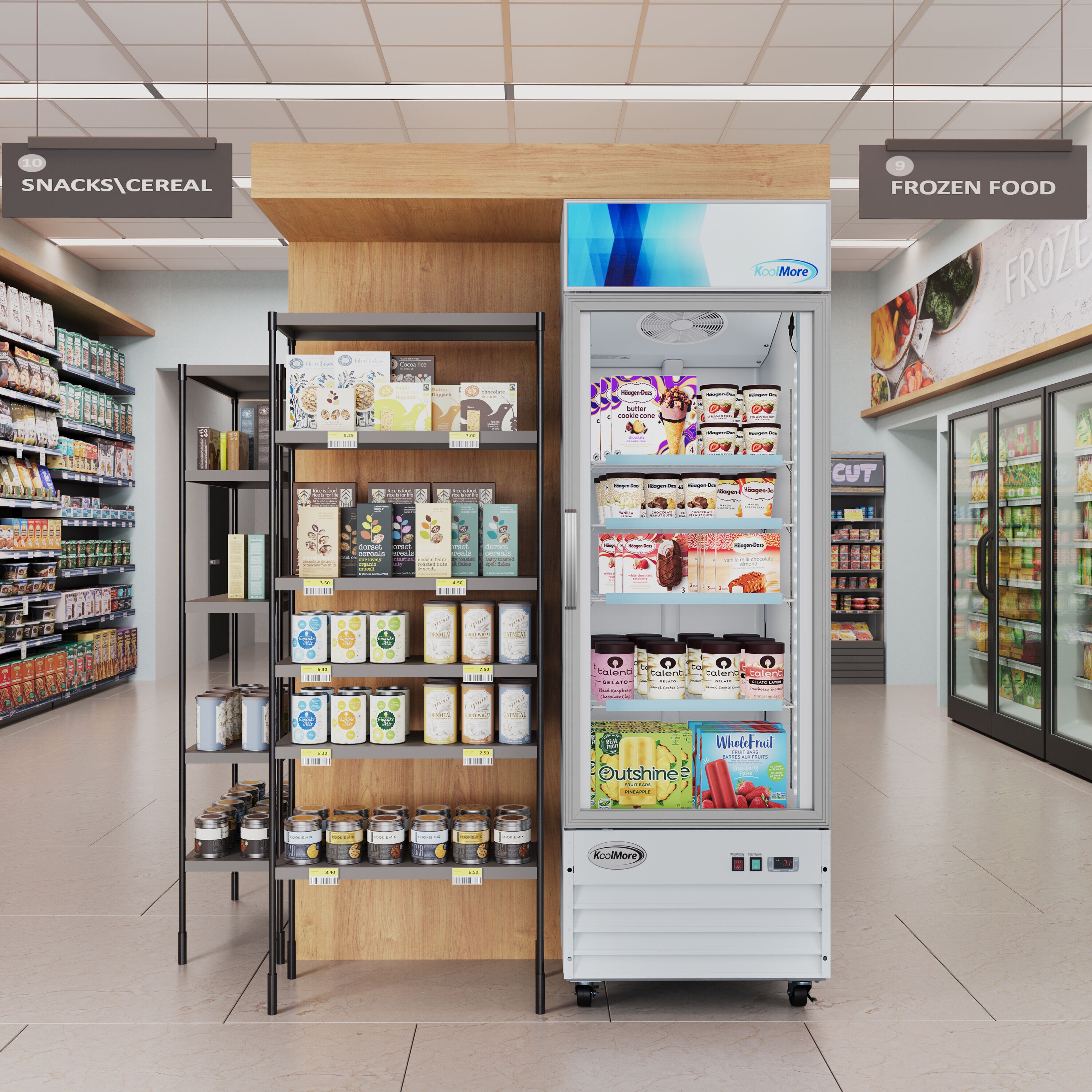 KoolMore LOW-KM-MDFX-7GD-13C Commercial-Freezers - View #2