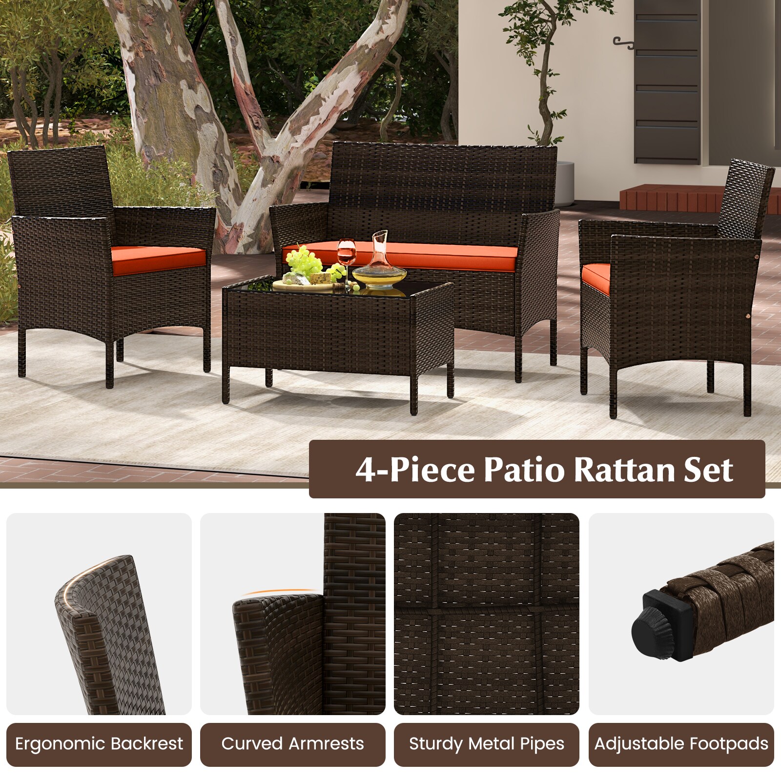 Volenca VOL-AWFCPC Patio-Conversation-Sets - View #7