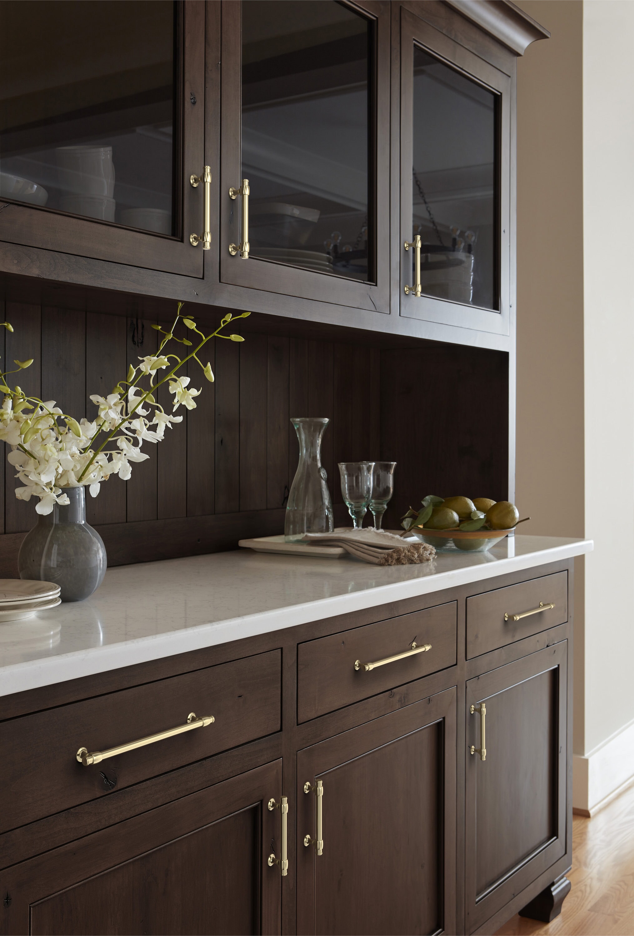 Golden Champagne Polished Brass Traditional Cabinet Bar Pull