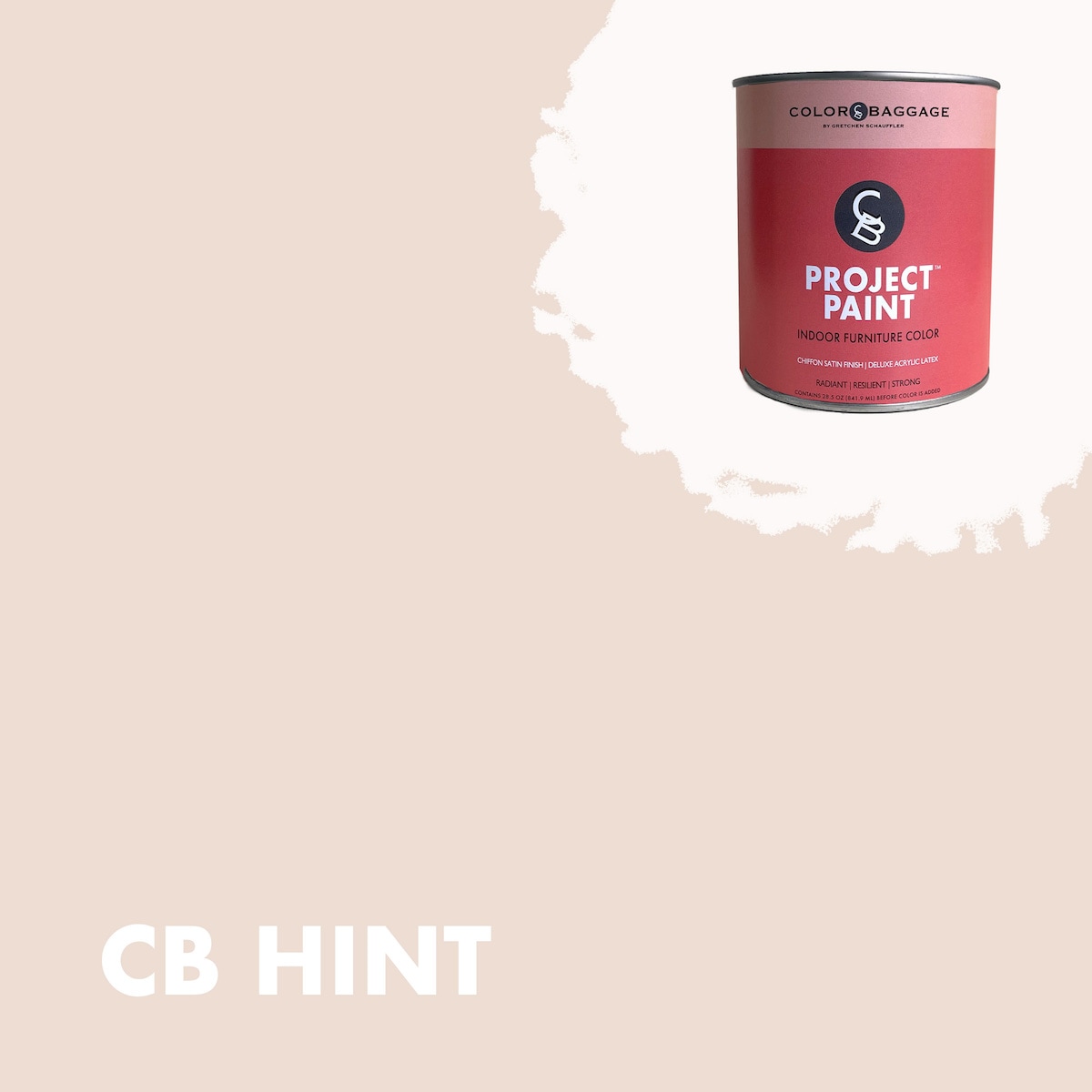 Color Baggage HINT-PIF-SAT-Q Project Paint Indoor Satin Hint ( 1-quart )