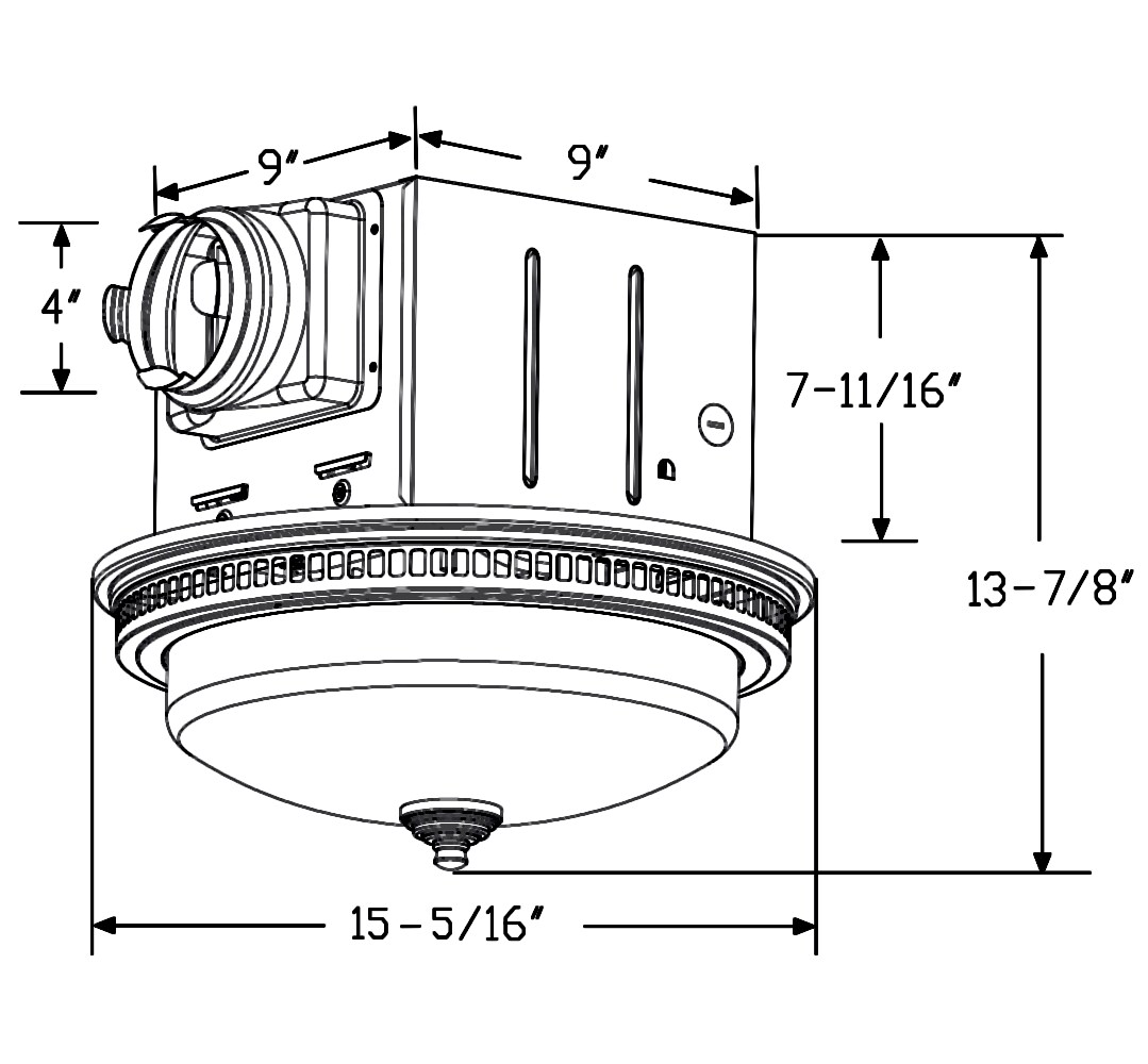 Lift Bridge Kitchen & Bath 1.5-Sone 110-CFM Oil Rubbed Bronze ...