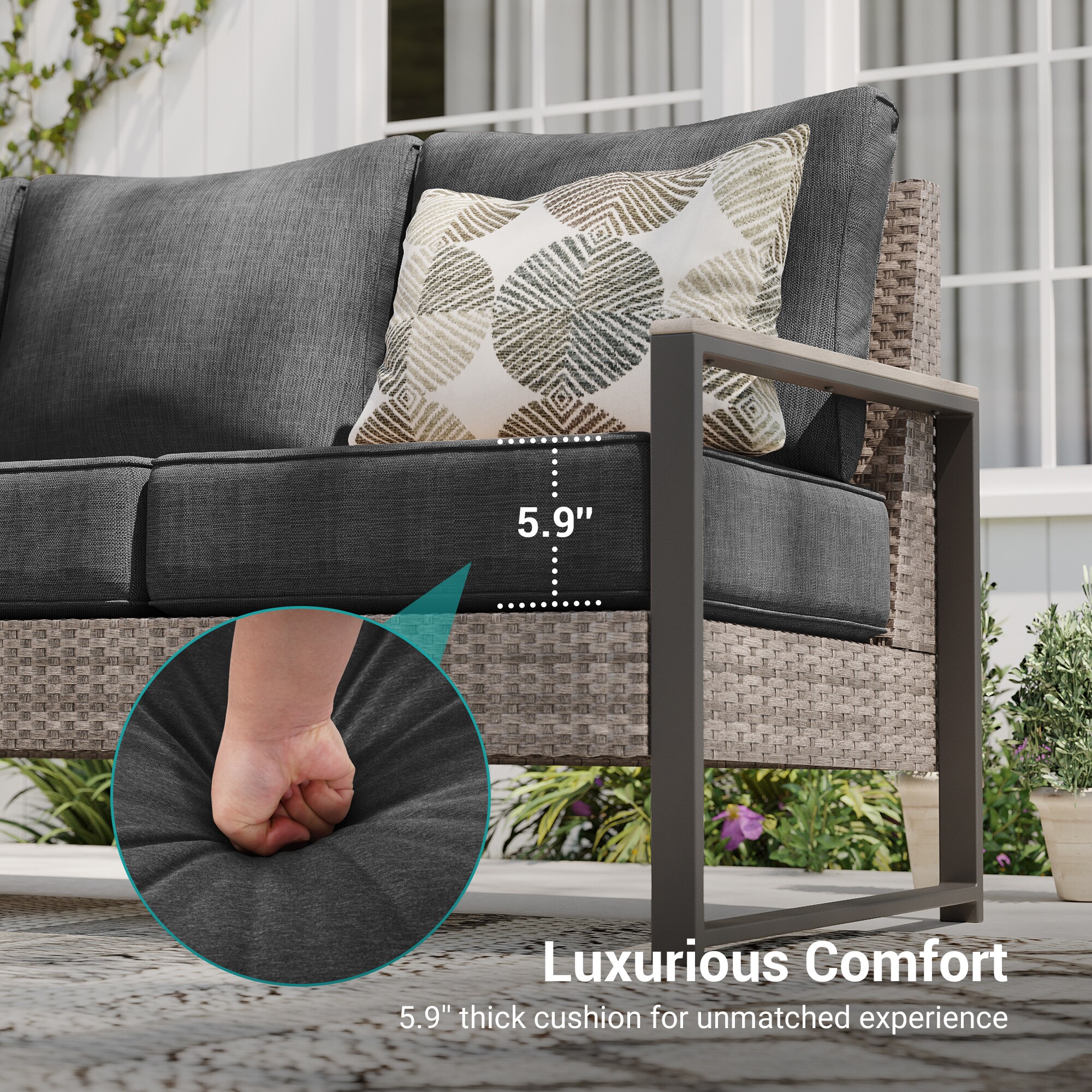 Sonkuki SD-R-HNY-120T2 Patio-Conversation-Sets - View #4