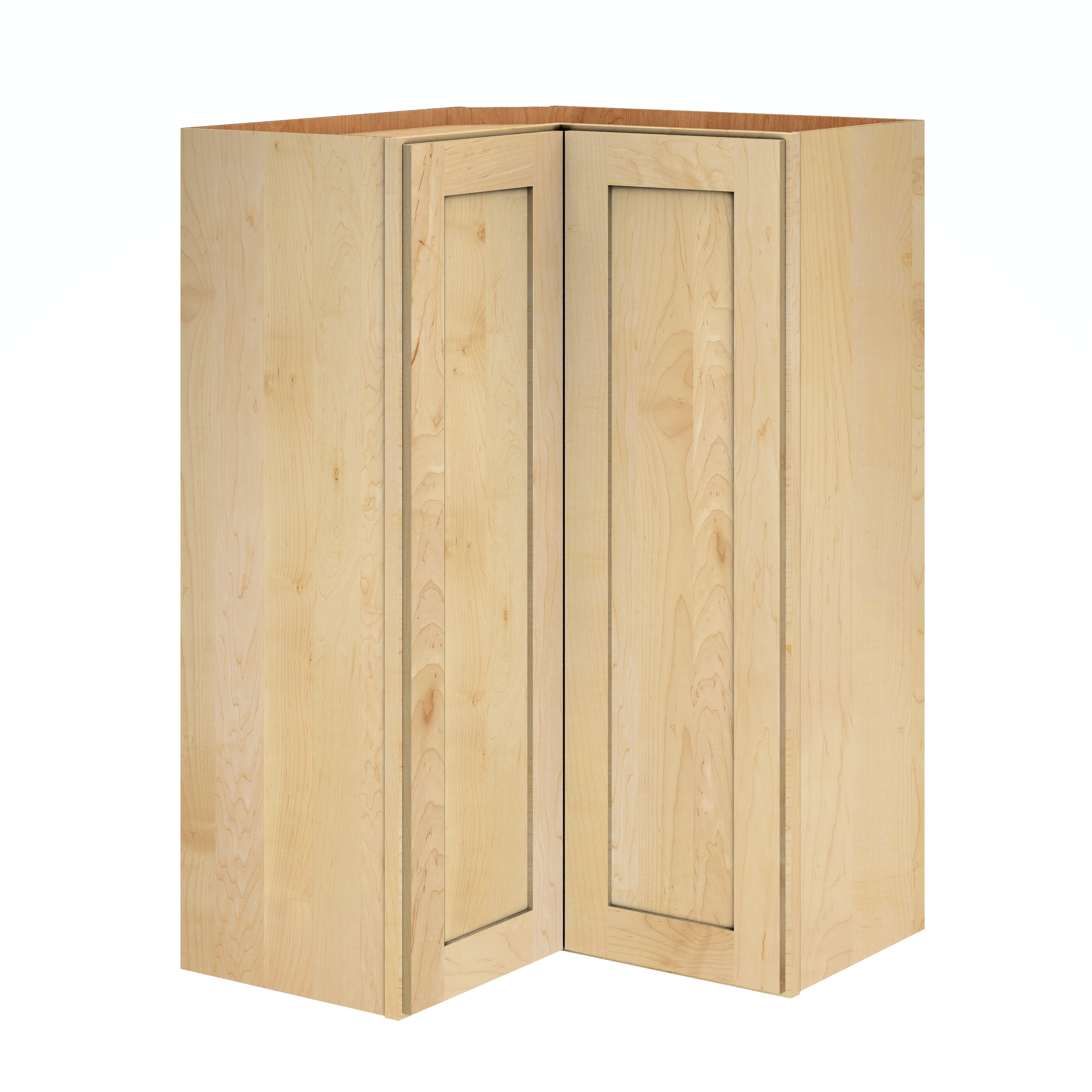 Diamond Express 62J-ER36R Jamestown 24-in W x 36-in H x 12-in D Natural Light Brown L-shaped Corner wall Fully assembled Plywood Cabinet (Recessed Panel Shaker)