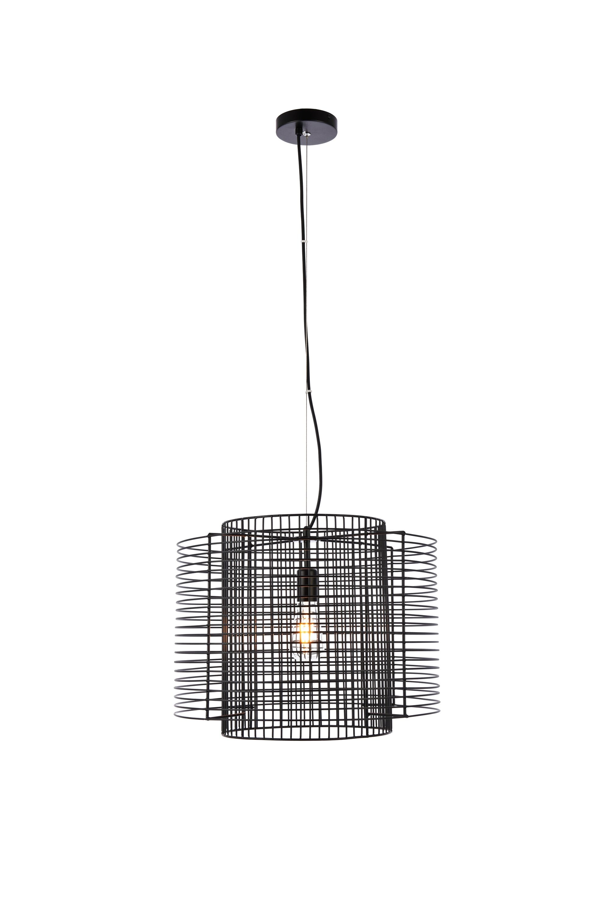 Deleon Black Iron Indoor/Outdoor LED Pendant Light