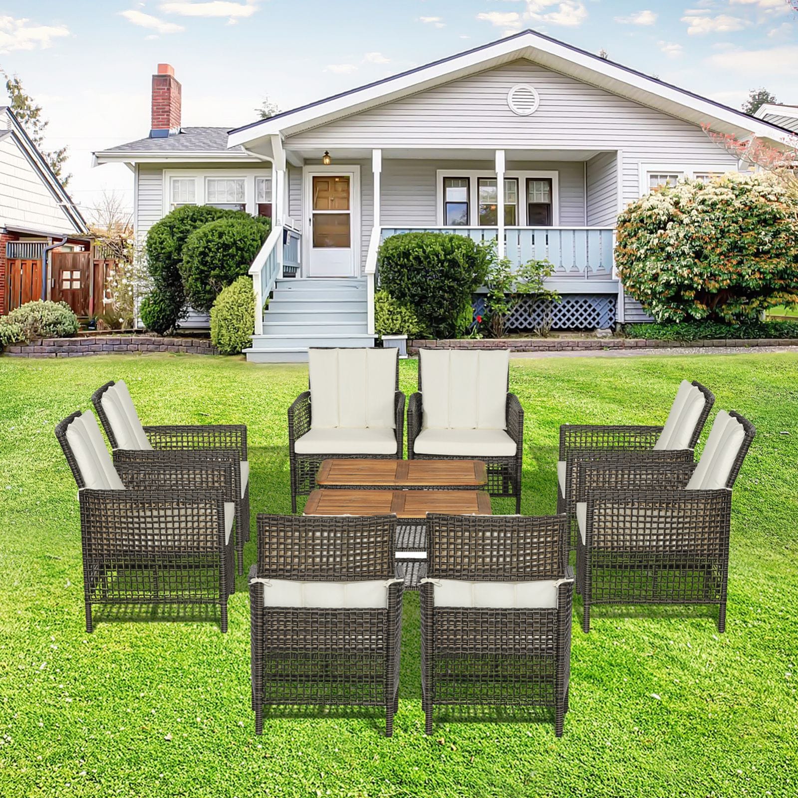 WELLFOR OUS70243WH+ Patio-Conversation-Sets - View #2
