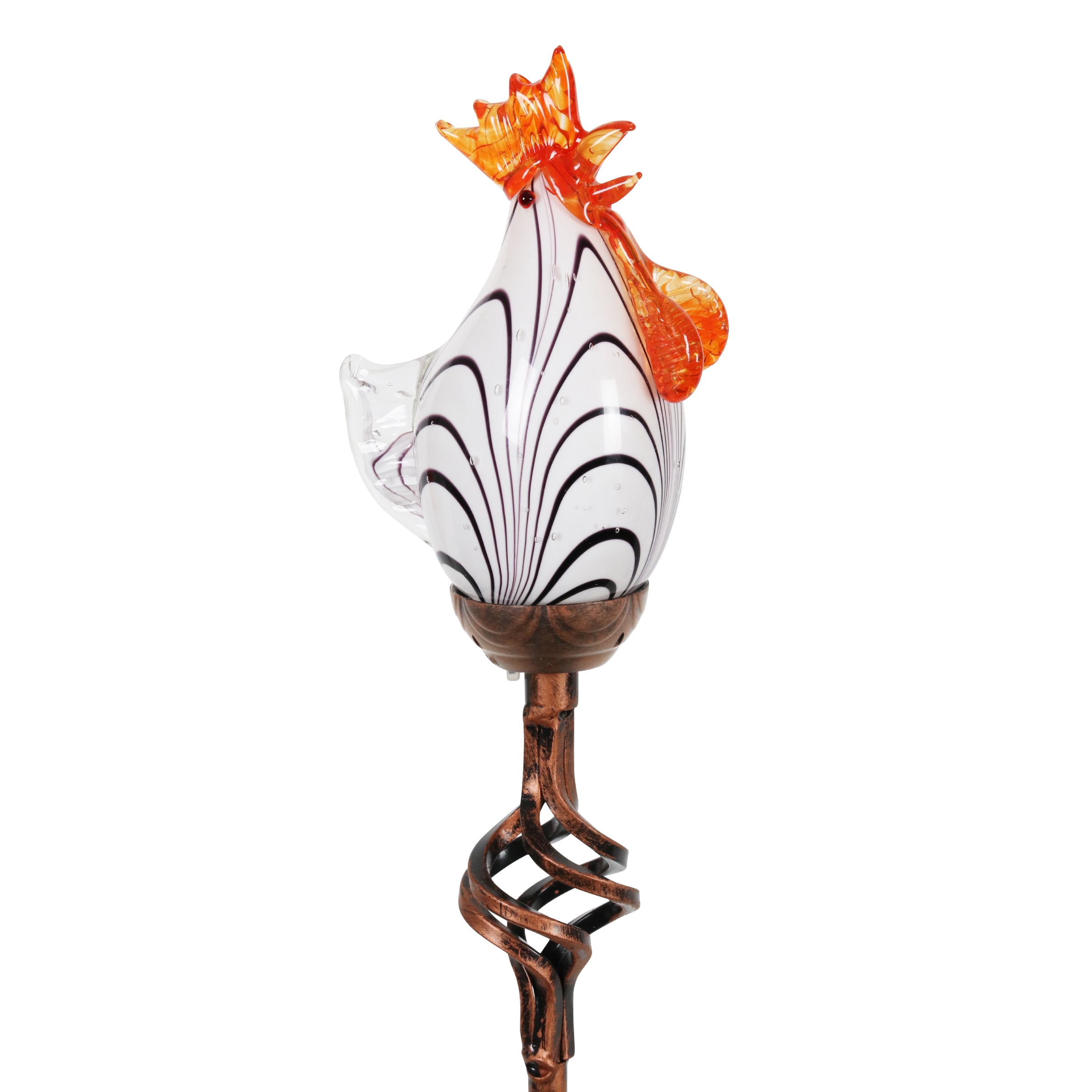Exhart 16448-RS 32.0-Inches Pink Metal Solar Animals Stake