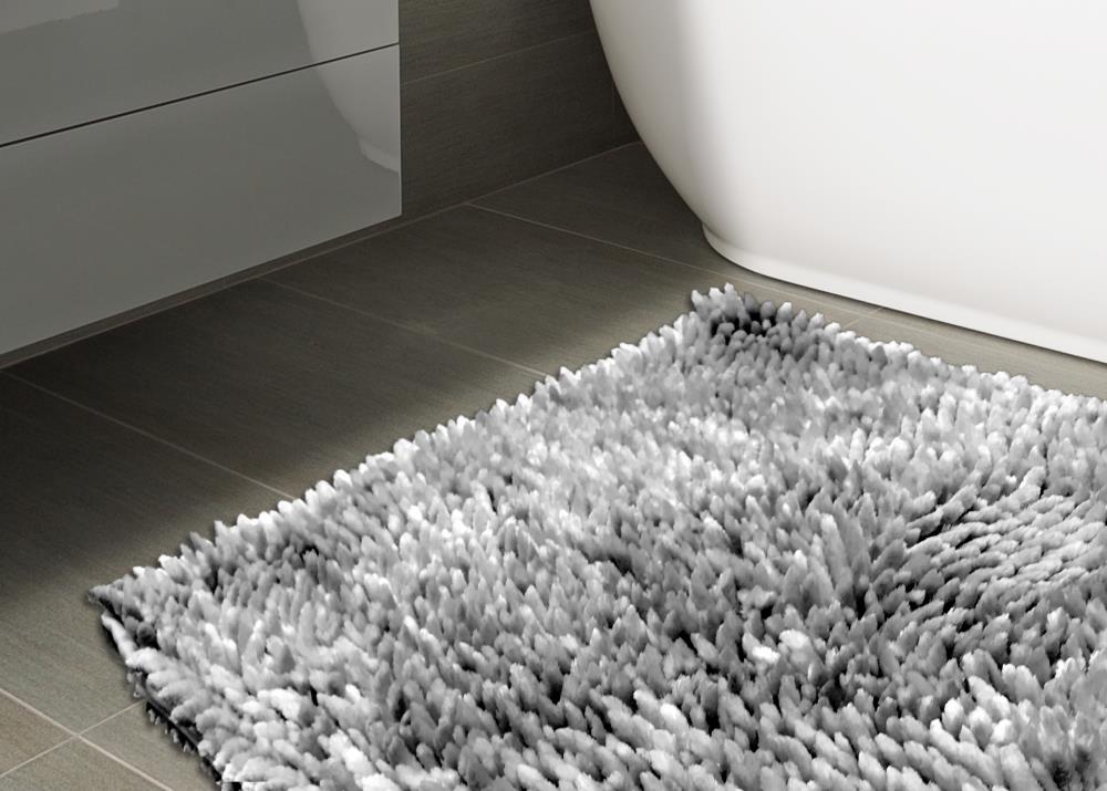 grey shag bathroom rug