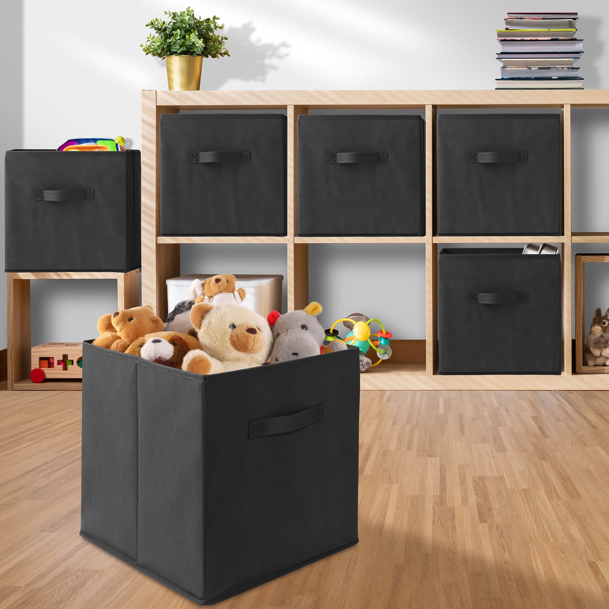 Casafield HOM-STO-13CC-BLK Laminate-Storage-Cubes - View #5