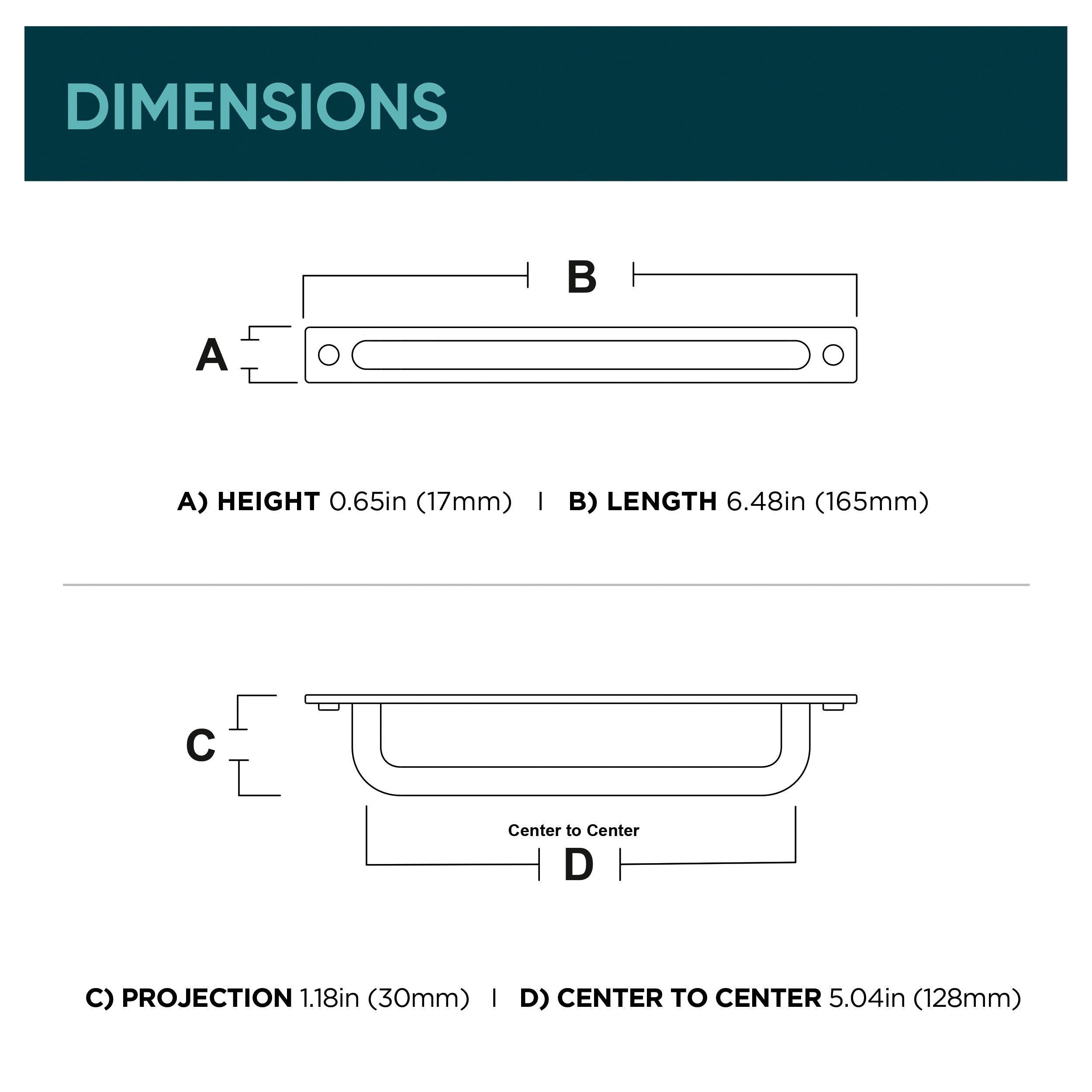 Origin 21 P48179W-BRG-CP Cabinet-Pulls - View #5