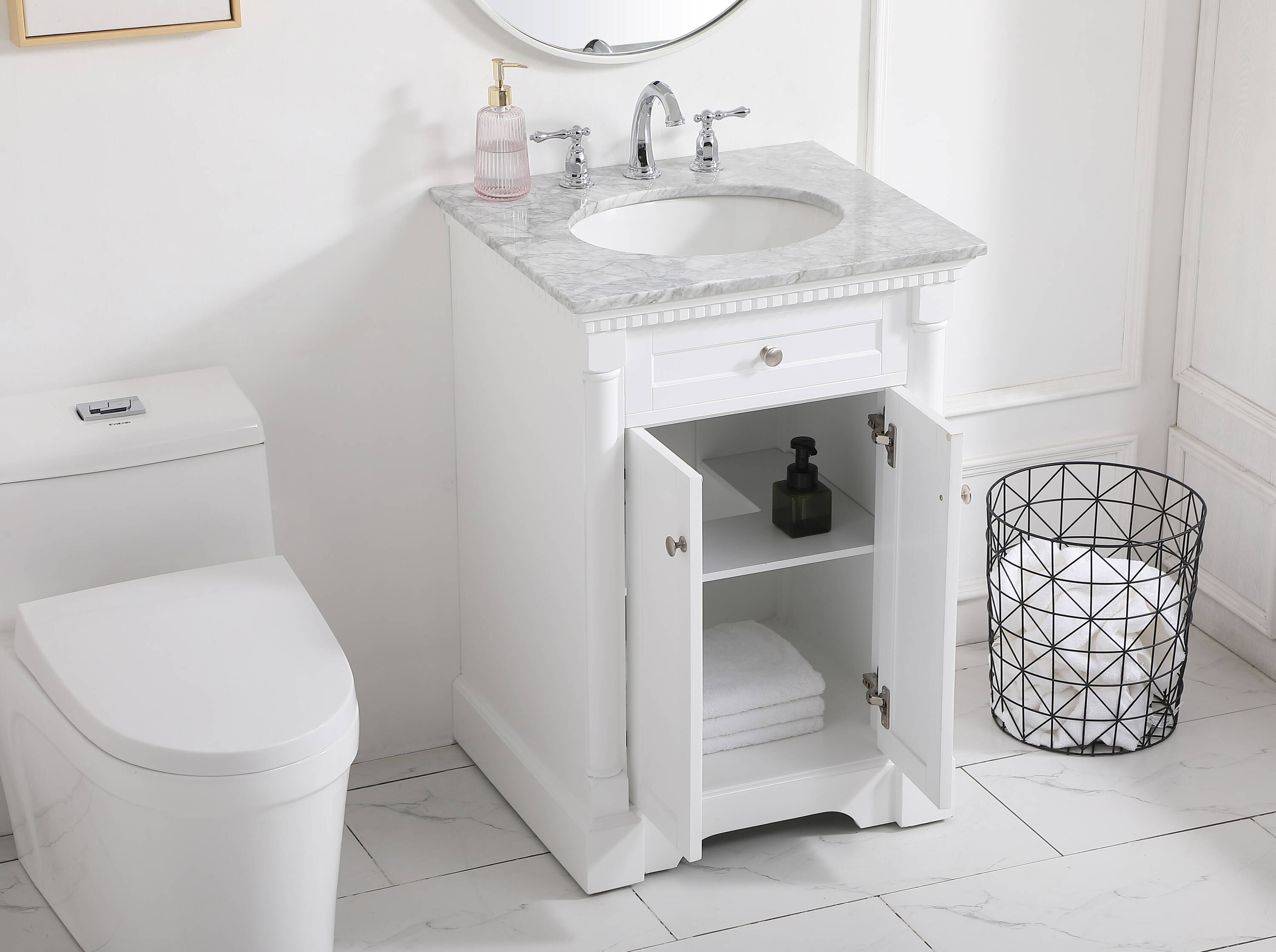Elegant Decor HF159072WH Bath-Vanity-Combo - View #8