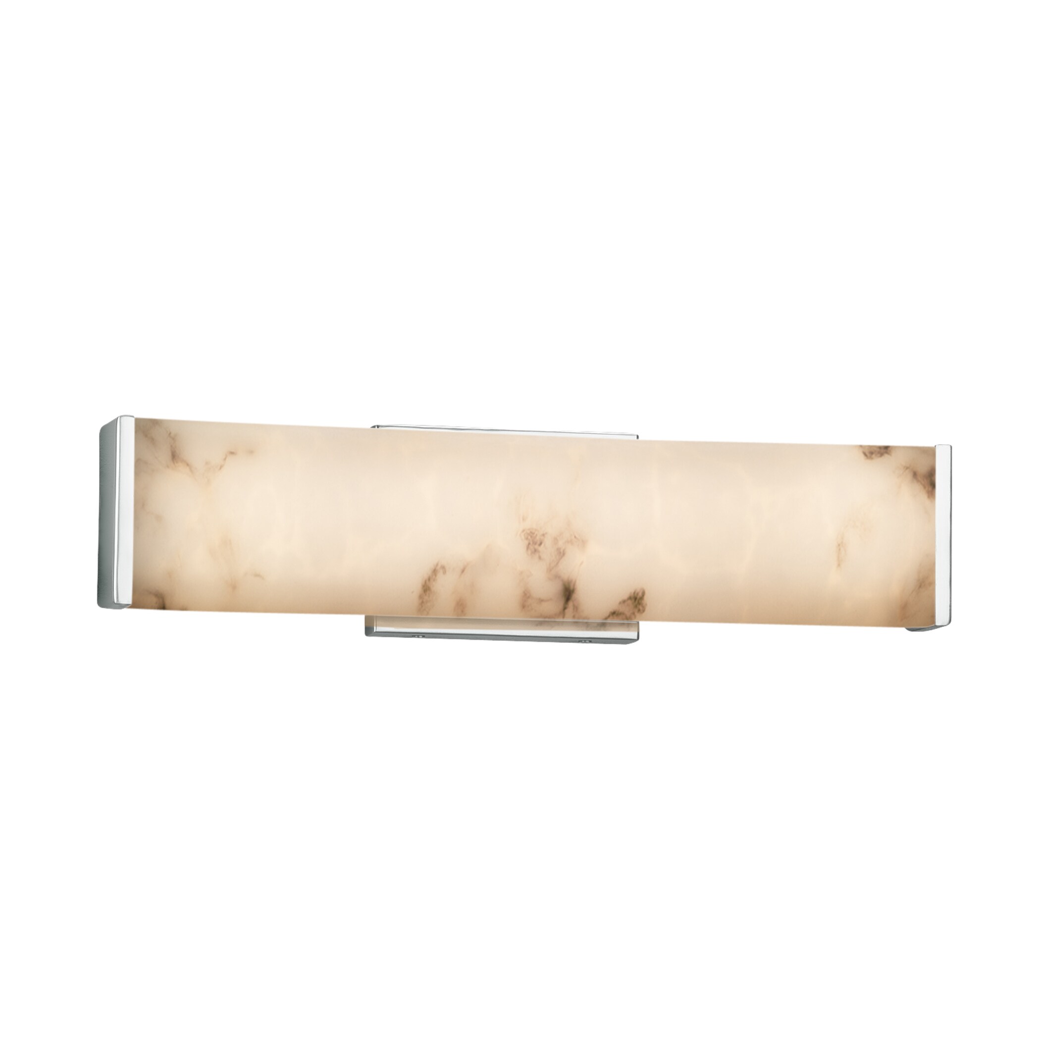 Justice Design Group FAL-8601-CROM LumenAria 18.5-in 1-Light Polished Chrome LED Transitional Vanity Light