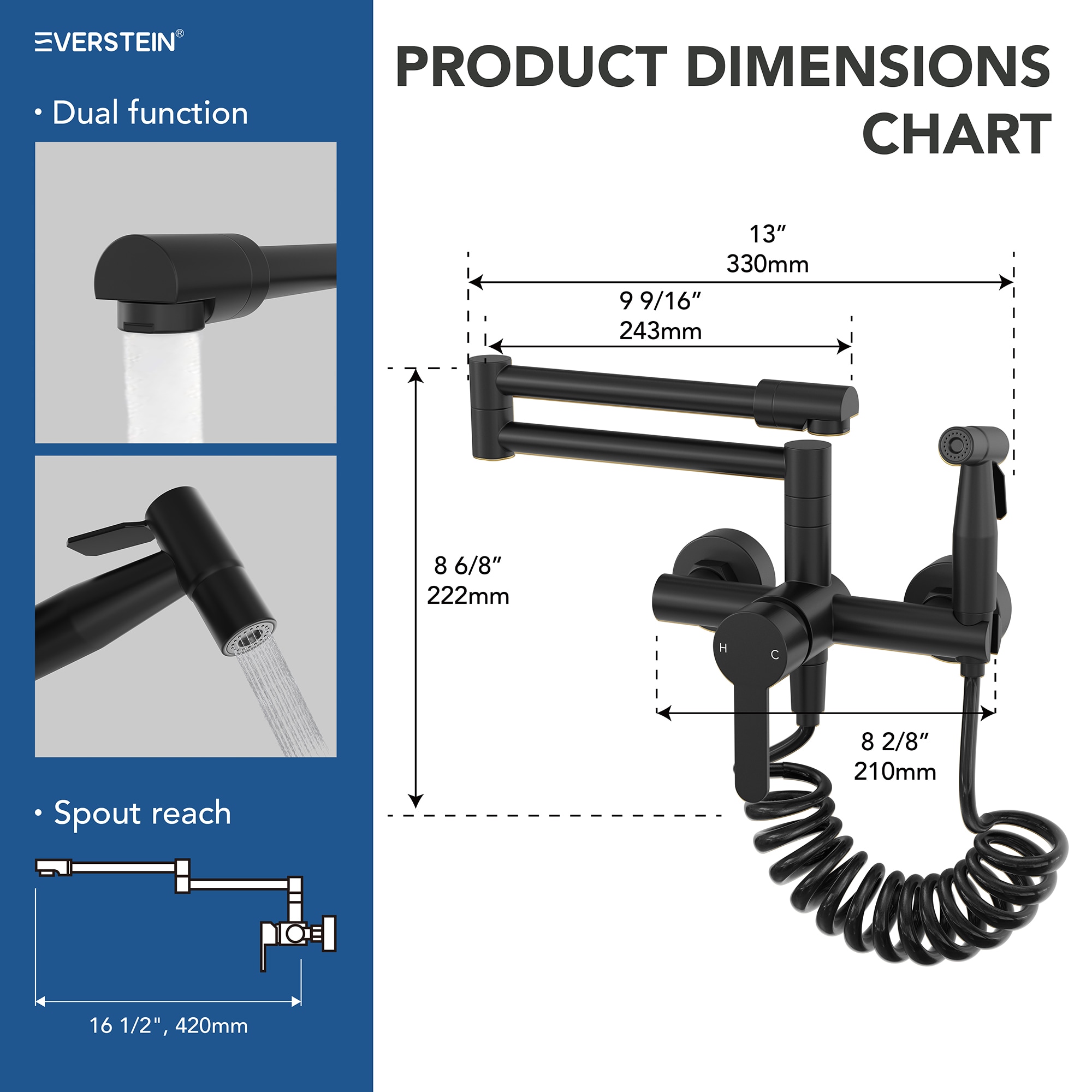 EVERSTEIN Q-904-OTOP Kitchen-Faucets - View #4