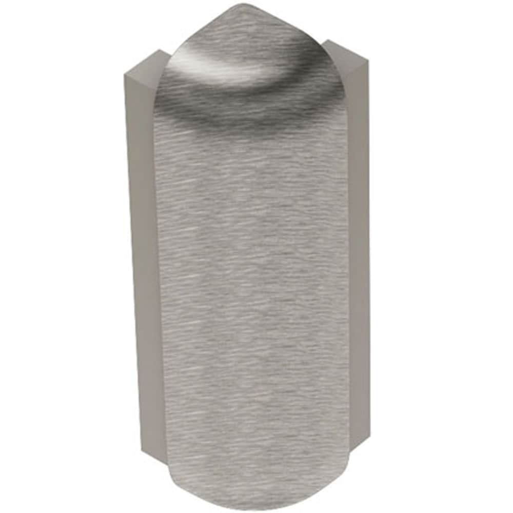 Schluter Systems E90RS100ATGB39 Rondec-Step 0.375-in W x 1.875-in L Brushed nickel anodized aluminum Aluminum Outside corner Tile Edge Trim