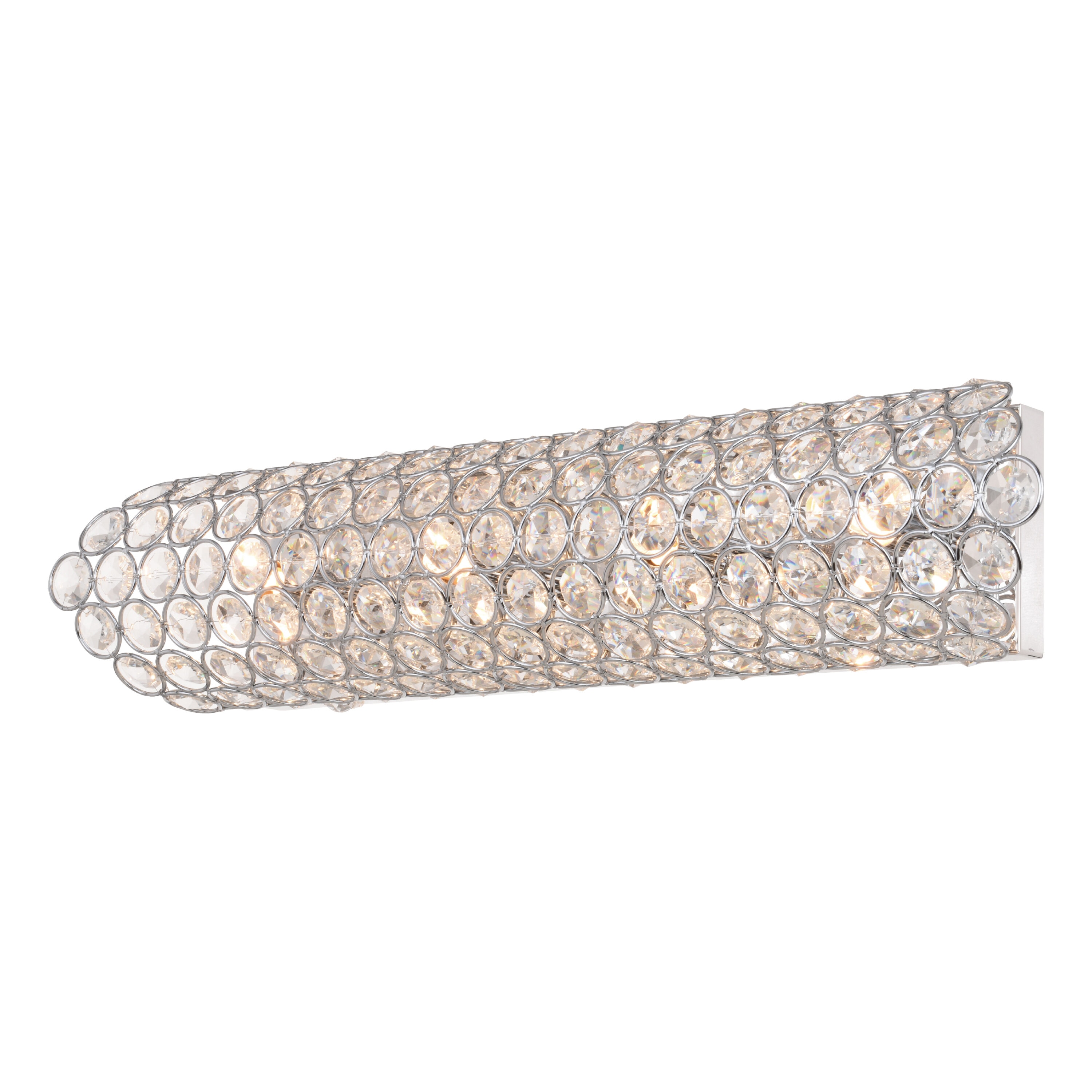 Cascadia W0422 Erin 22.5-in 4-Light Polished Clear Glam Vanity Light