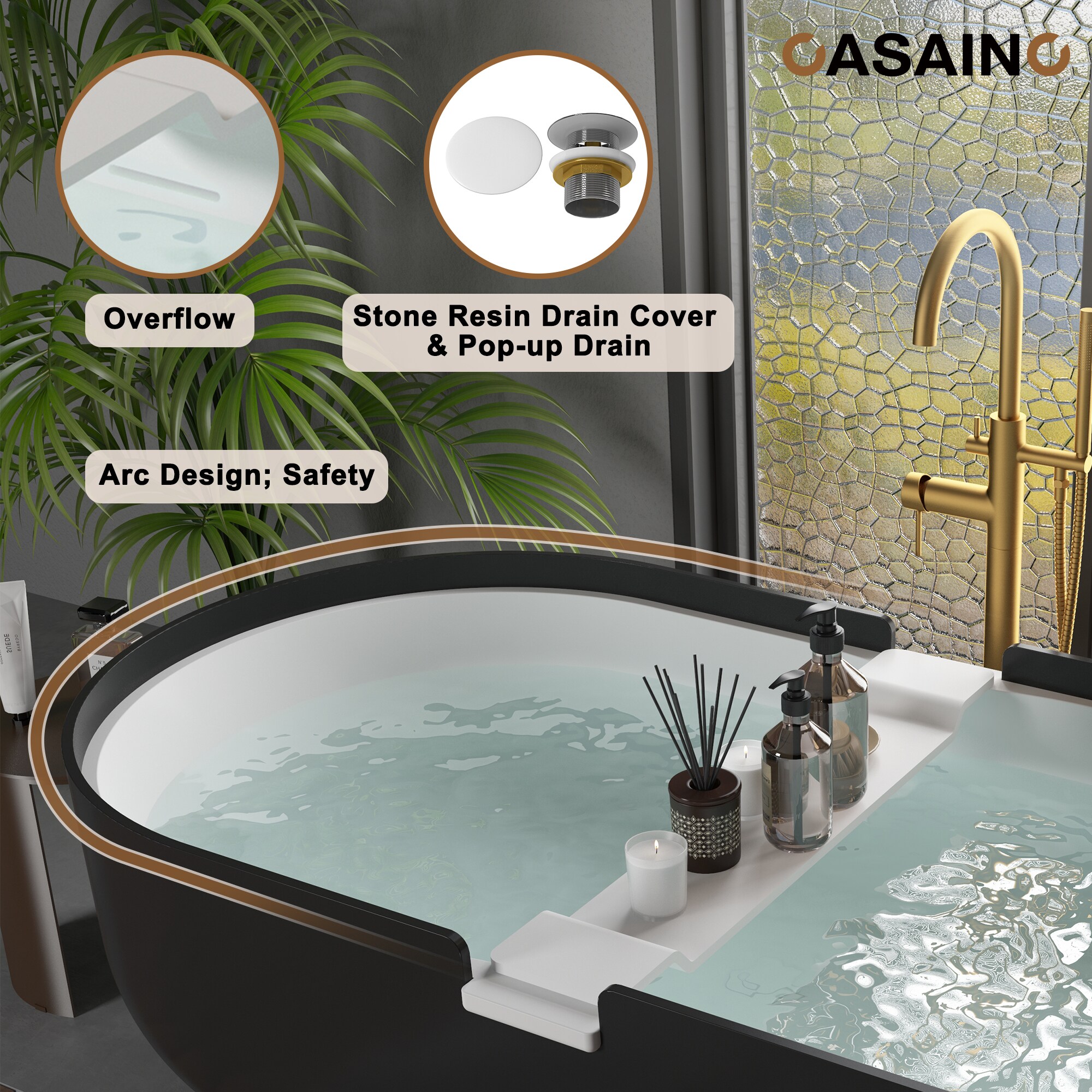 CASAINC CA-33-1800BW bathtubs - View #10