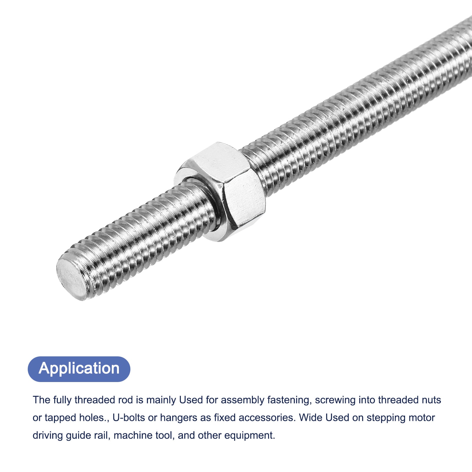 Unique Bargains S25112801UX0449 Threaded-Rod - View #4