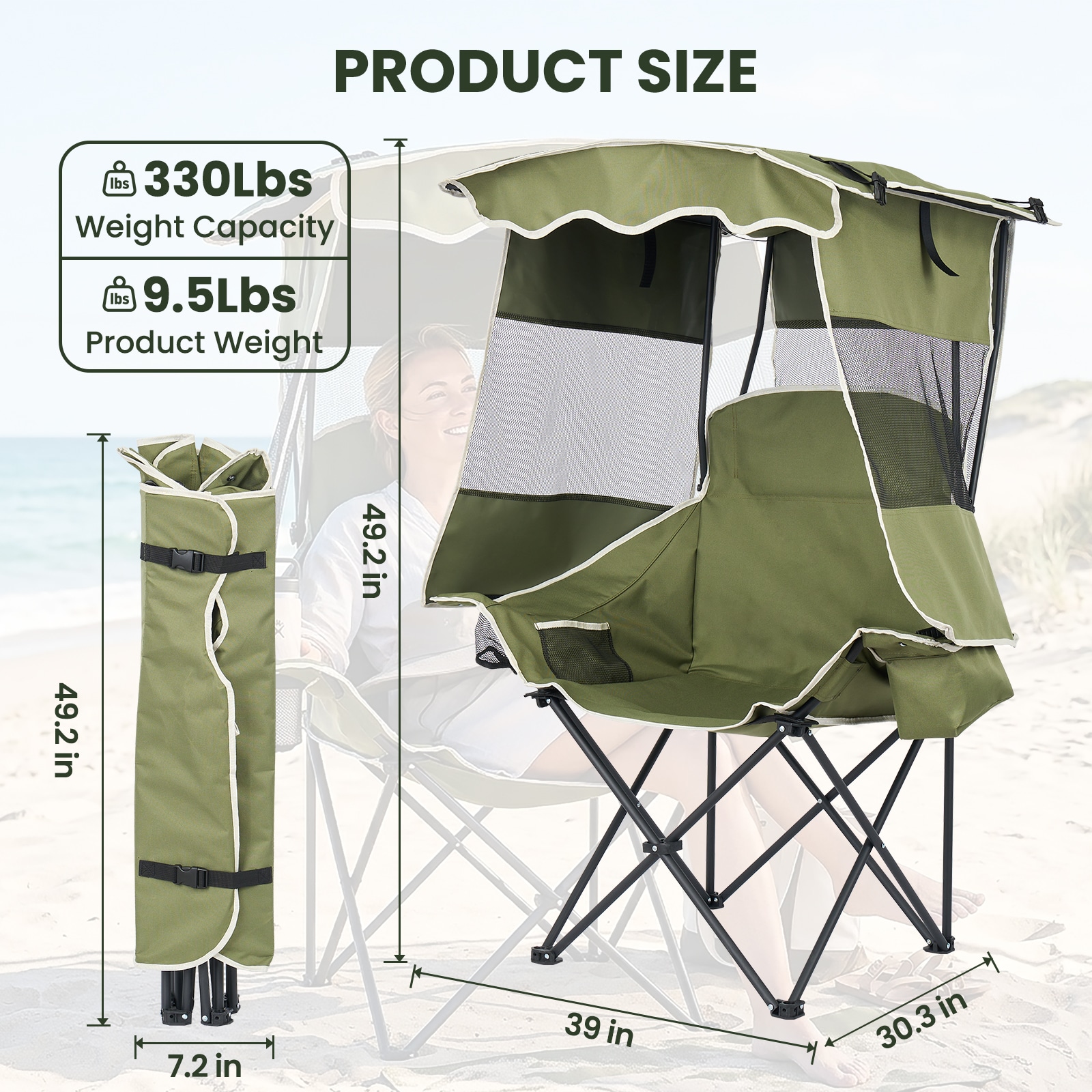 MOONCOOL PTY-ZYSGEB0B-A1-LS03 Beach-Camping-Chairs - View #2