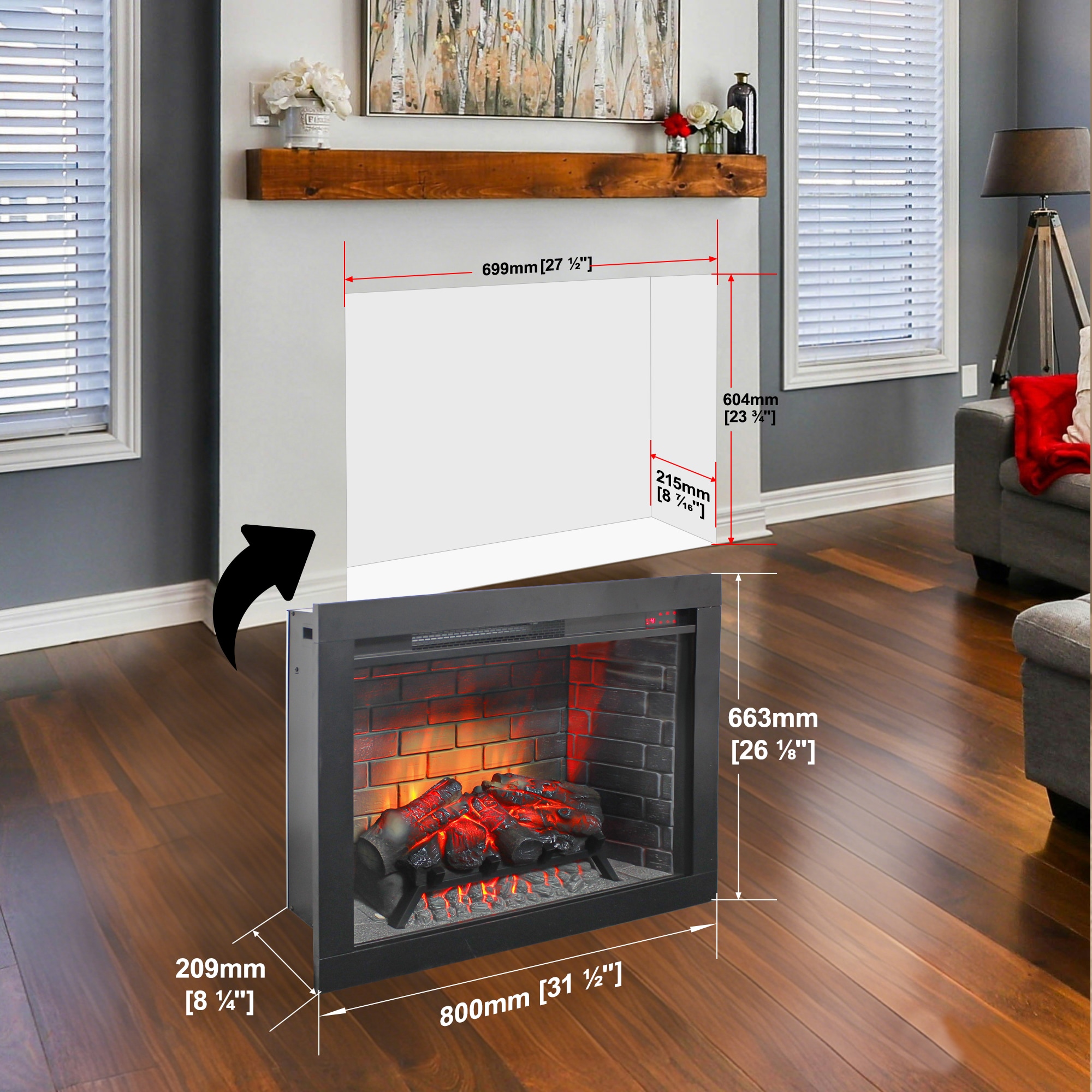Bybafun YC0700179 Electric-Fireplace-Fireboxes - View #4