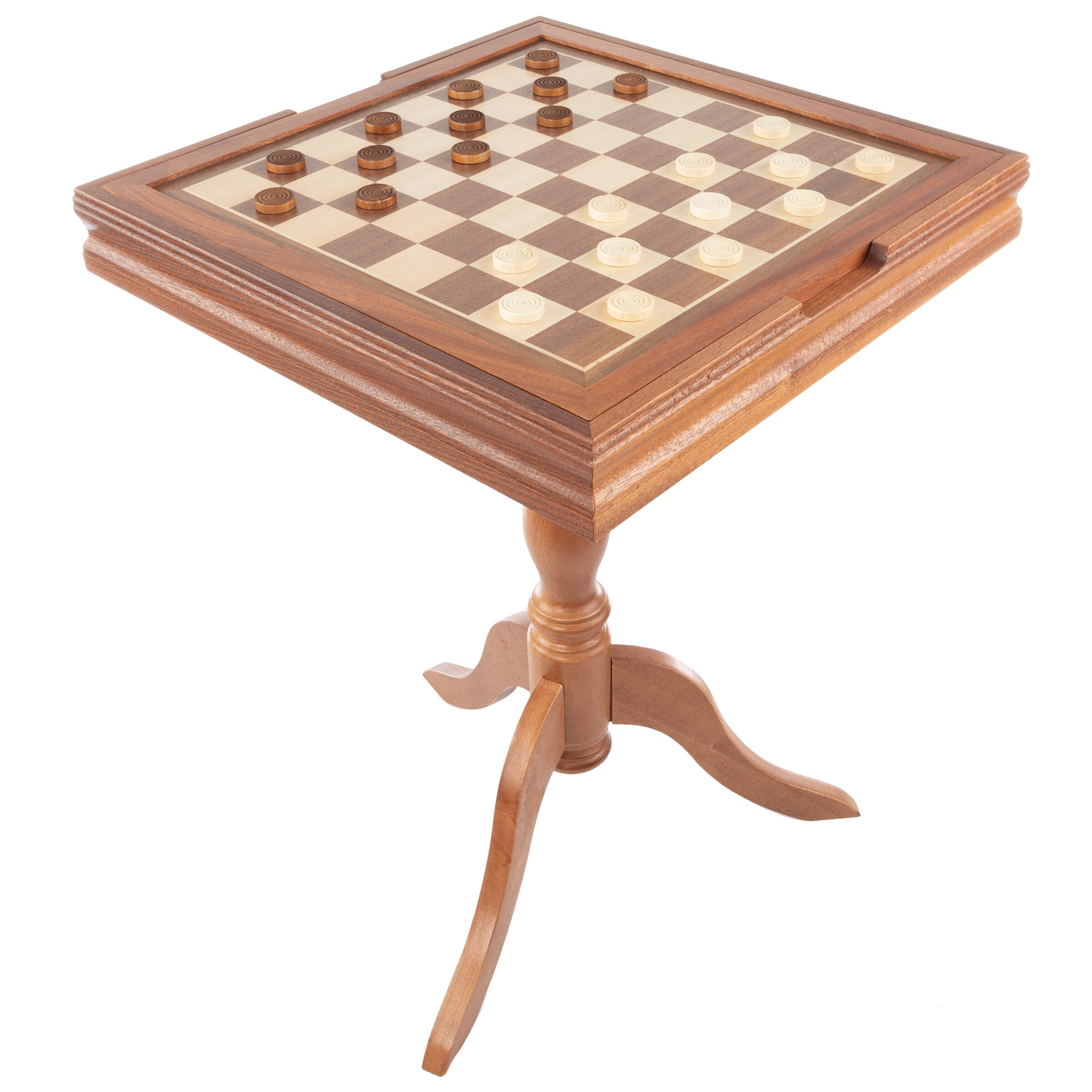 Toy Time Chess Board Walnut Book Style with Staunton Chessmen - Foldable,  Magnetic Closure, Solid Wood - Strategy Game for All Ages in the Board Games  department at