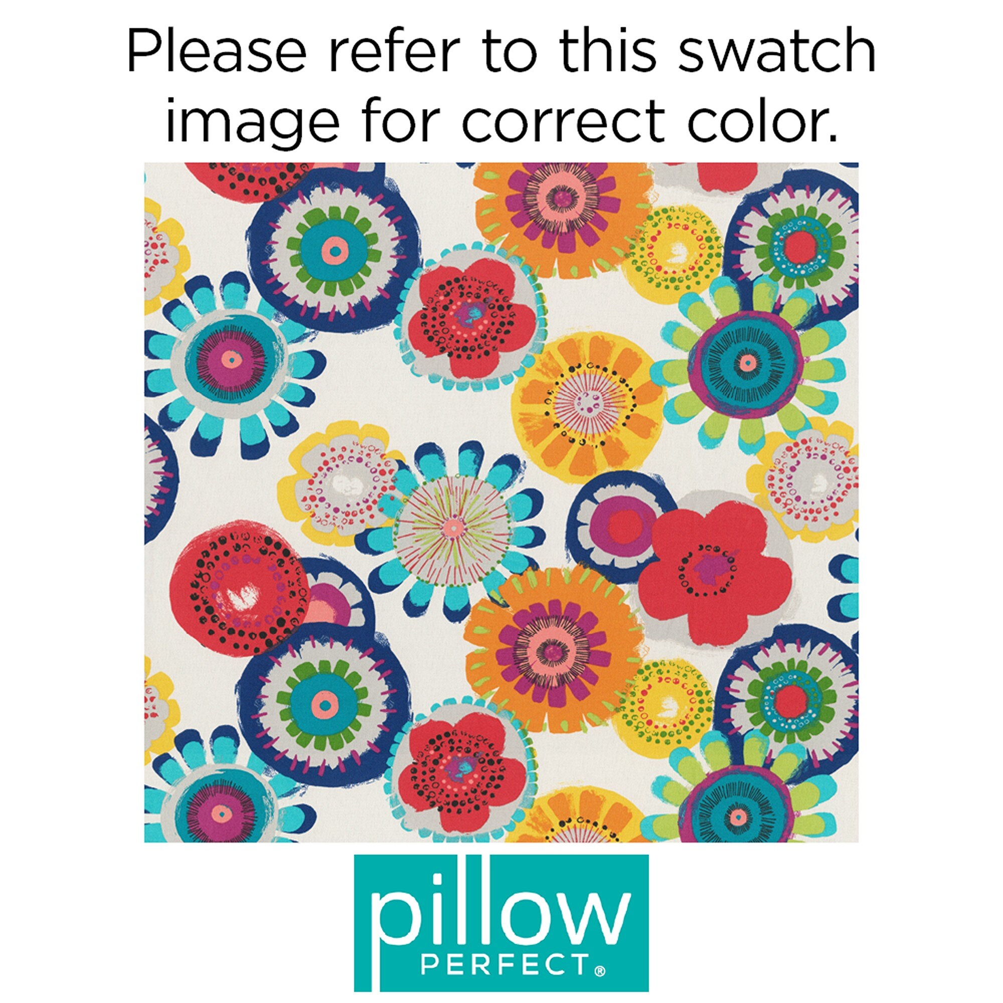 Multicolored Floral Rectangular Kids Outdoor Throw Pillows Set
