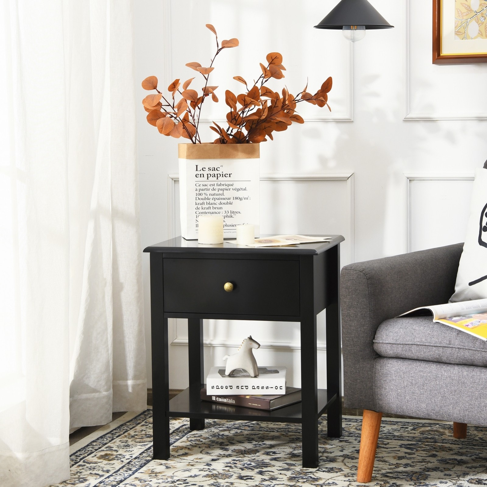 WELLFOR HW-HLY-53996BK nightstands - View #5